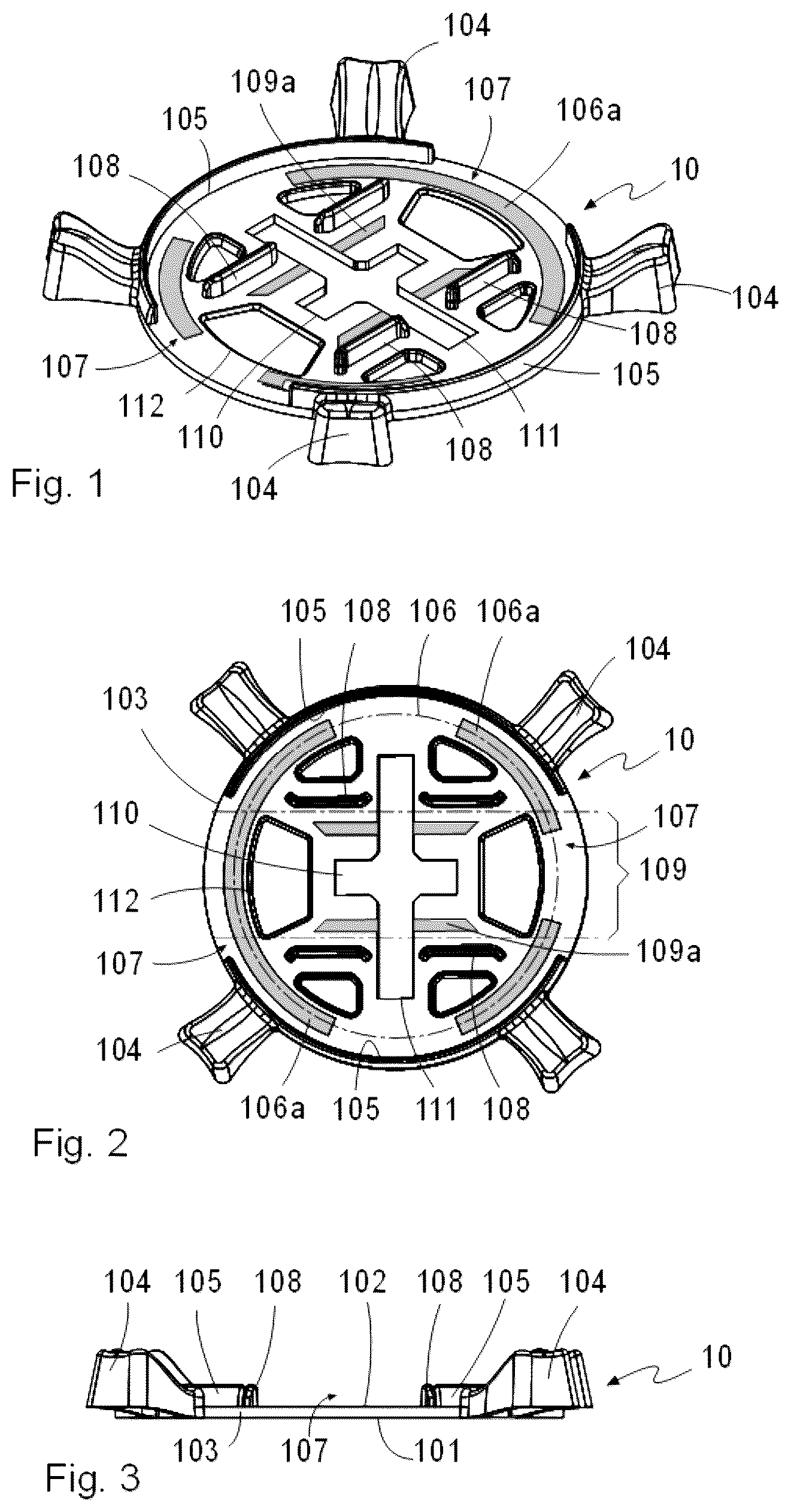 Patent US12378779 — Protective device for ceramic pieces — Figure 1