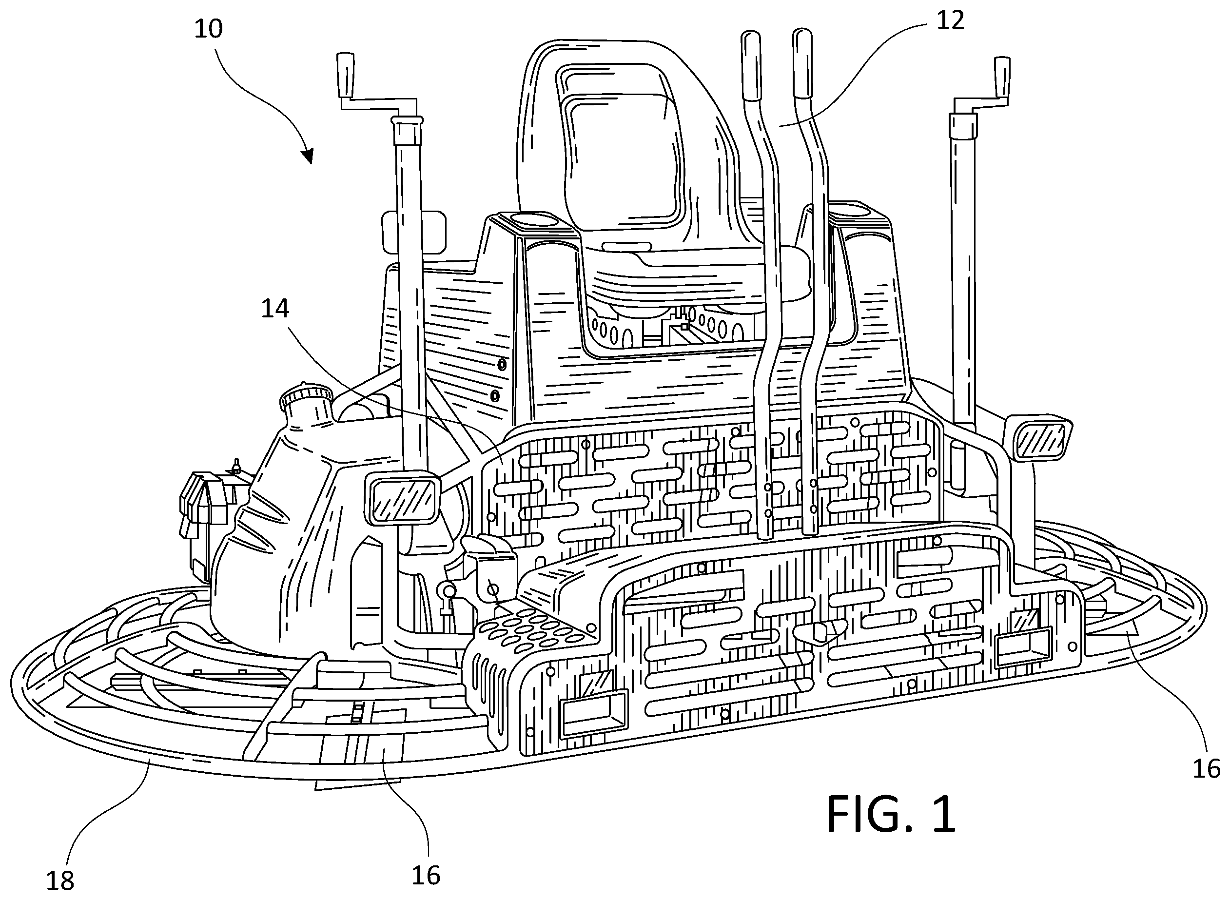 Patent US12378781 — Mounting adapter for concrete surface processing tools — Figure 1