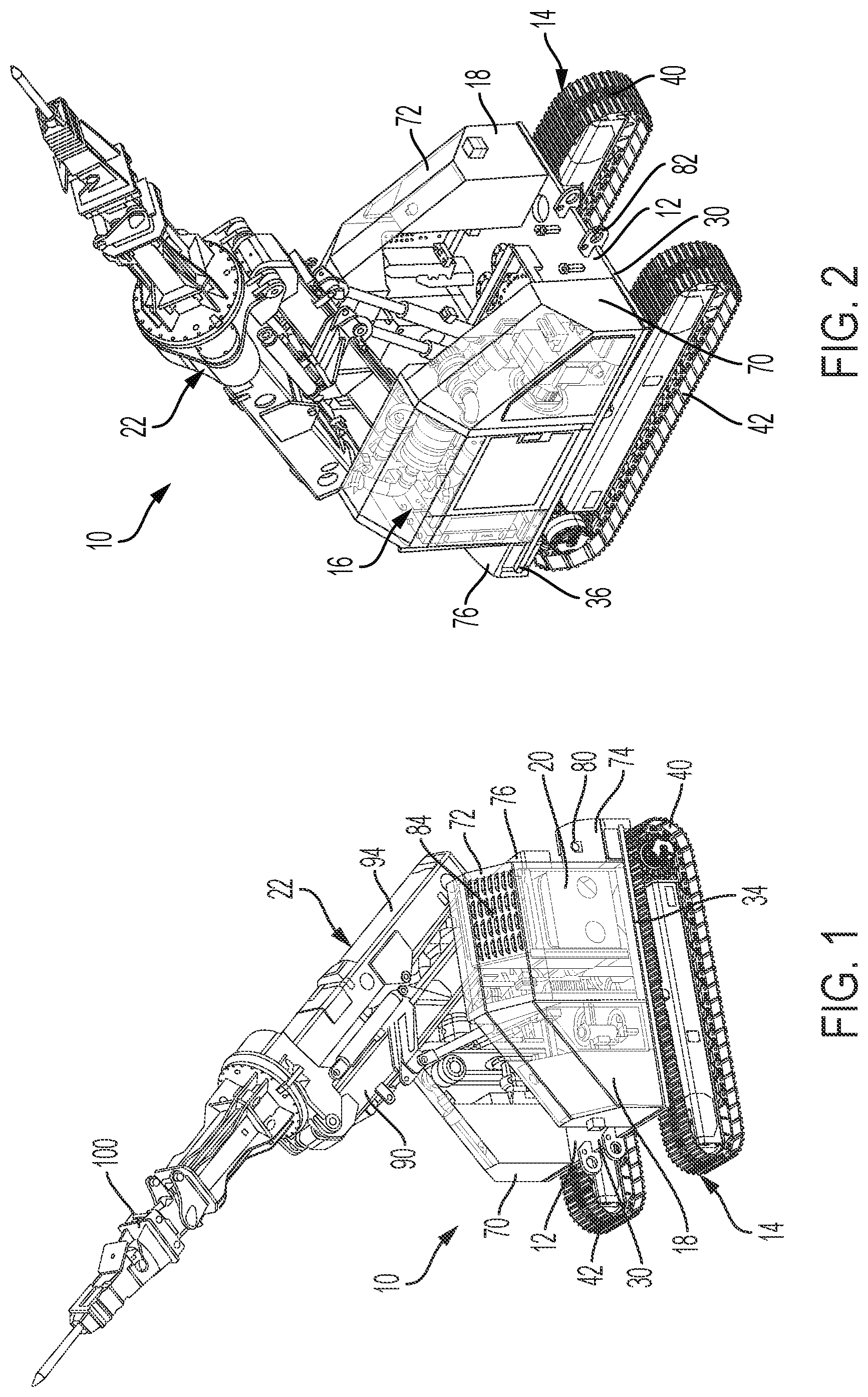 Patent US12378788 — Demolition machine — Figure 1