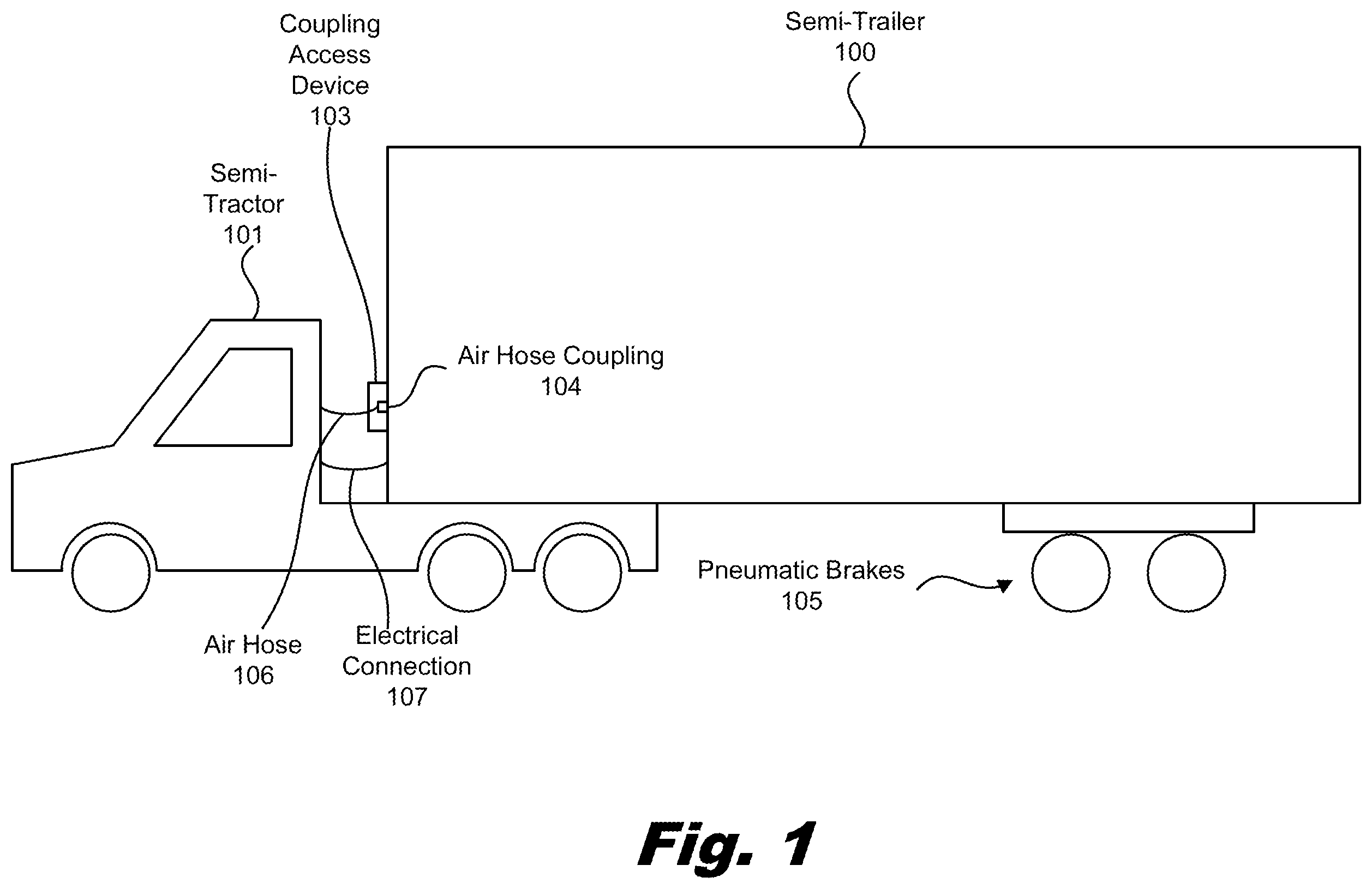 Patent US12378801 — Access devices for semi-trailers — Figure 1