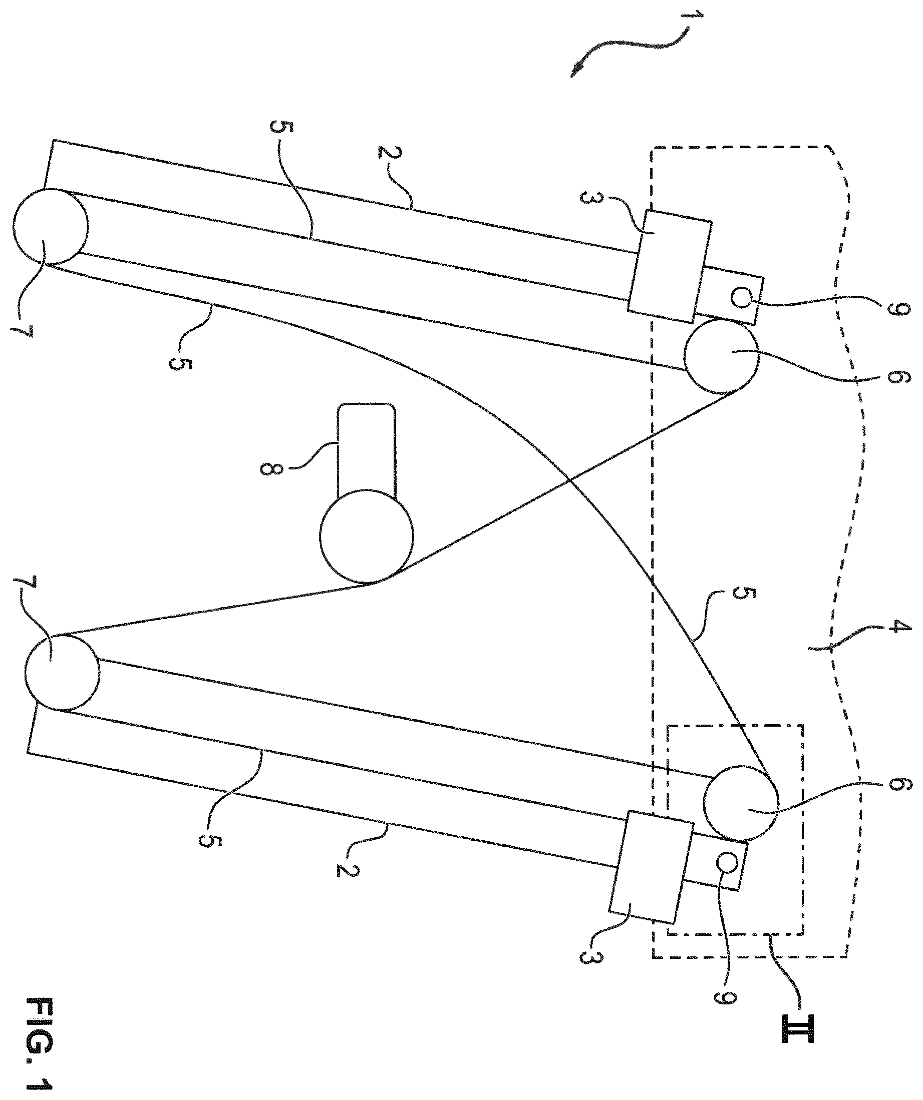 Patent US12378805 — Fastening device for a window lifter, and window lifter — Figure 1