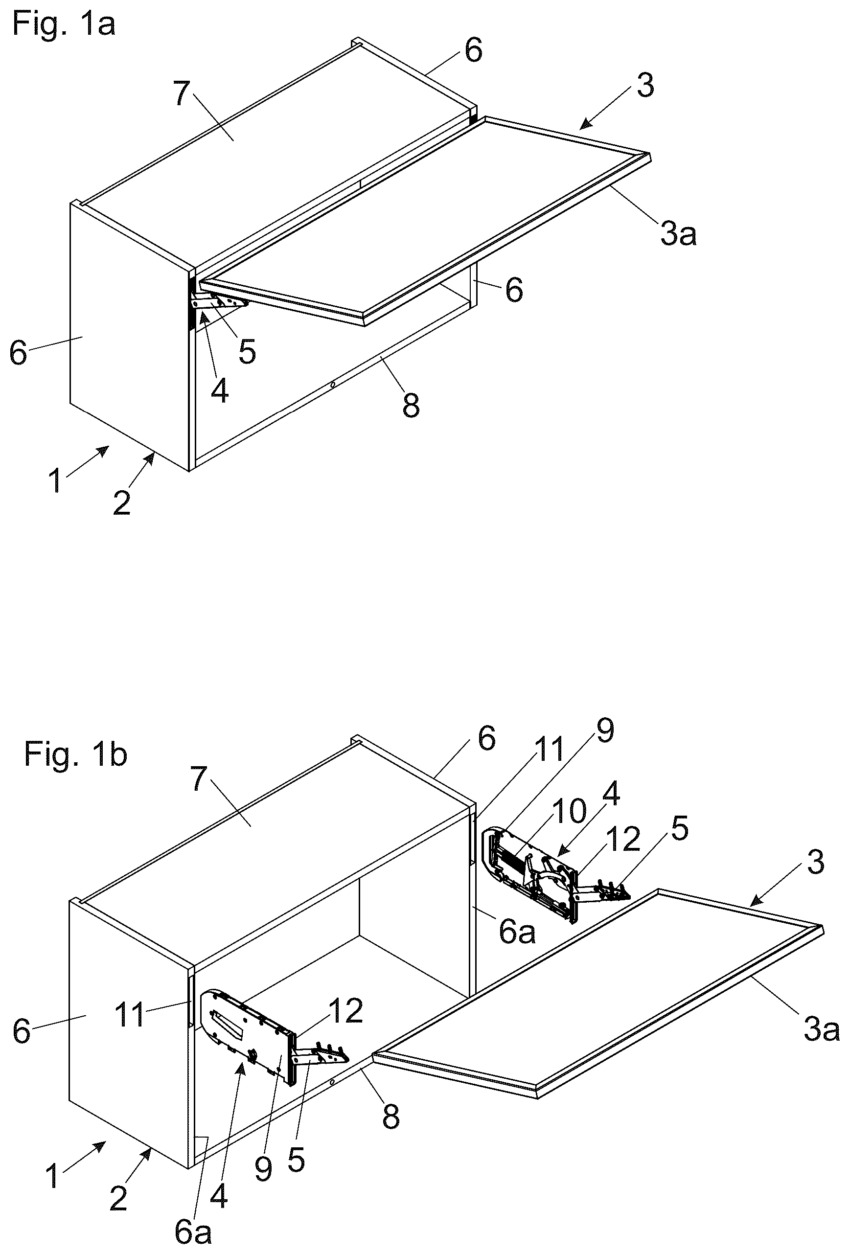 Patent US12378807 Figure 1 – Furniture fittings for the movable mounting of a furniture part