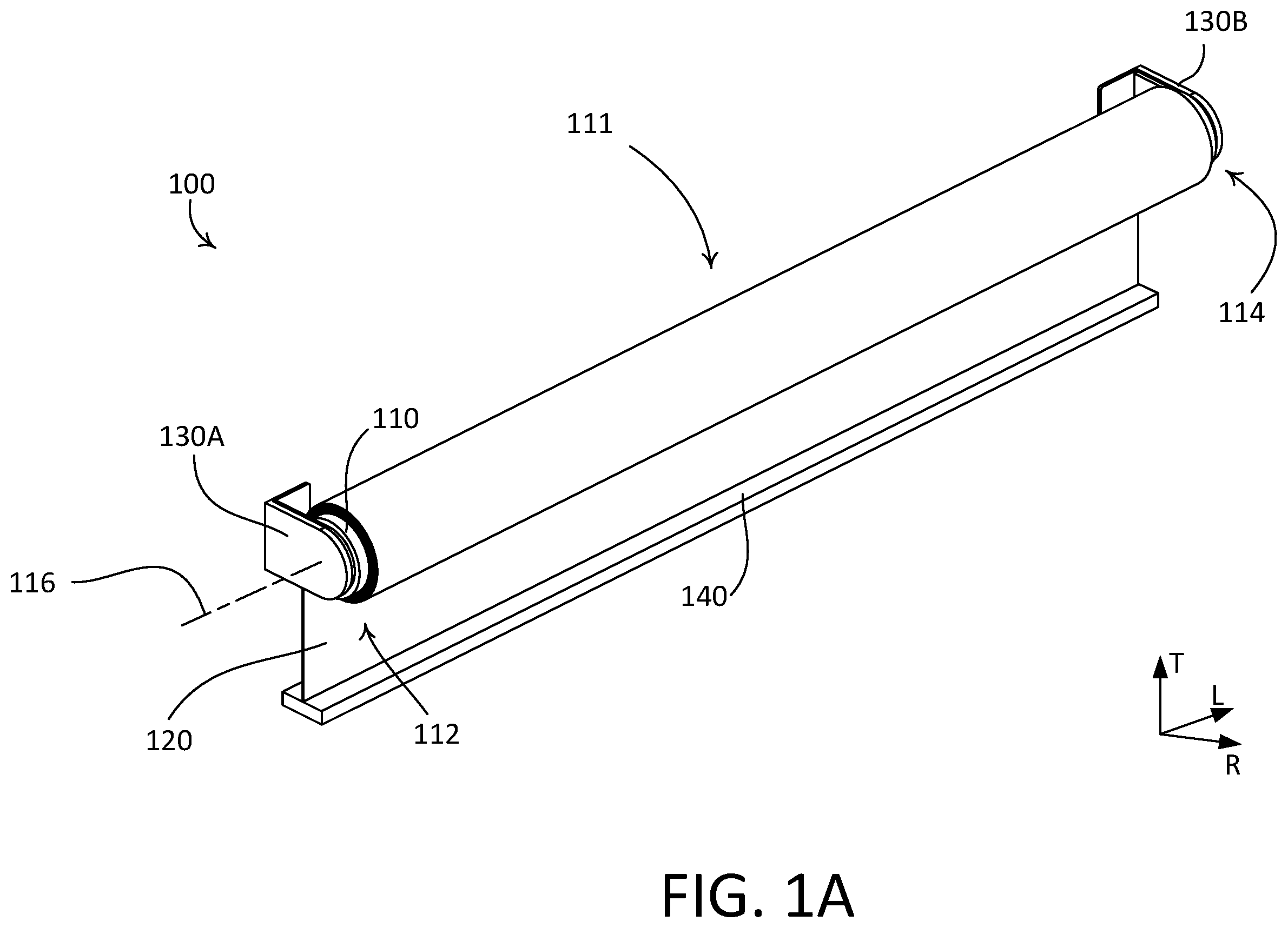 Patent US12378818 — Pre-winding a motorized roller shade — Figure 1