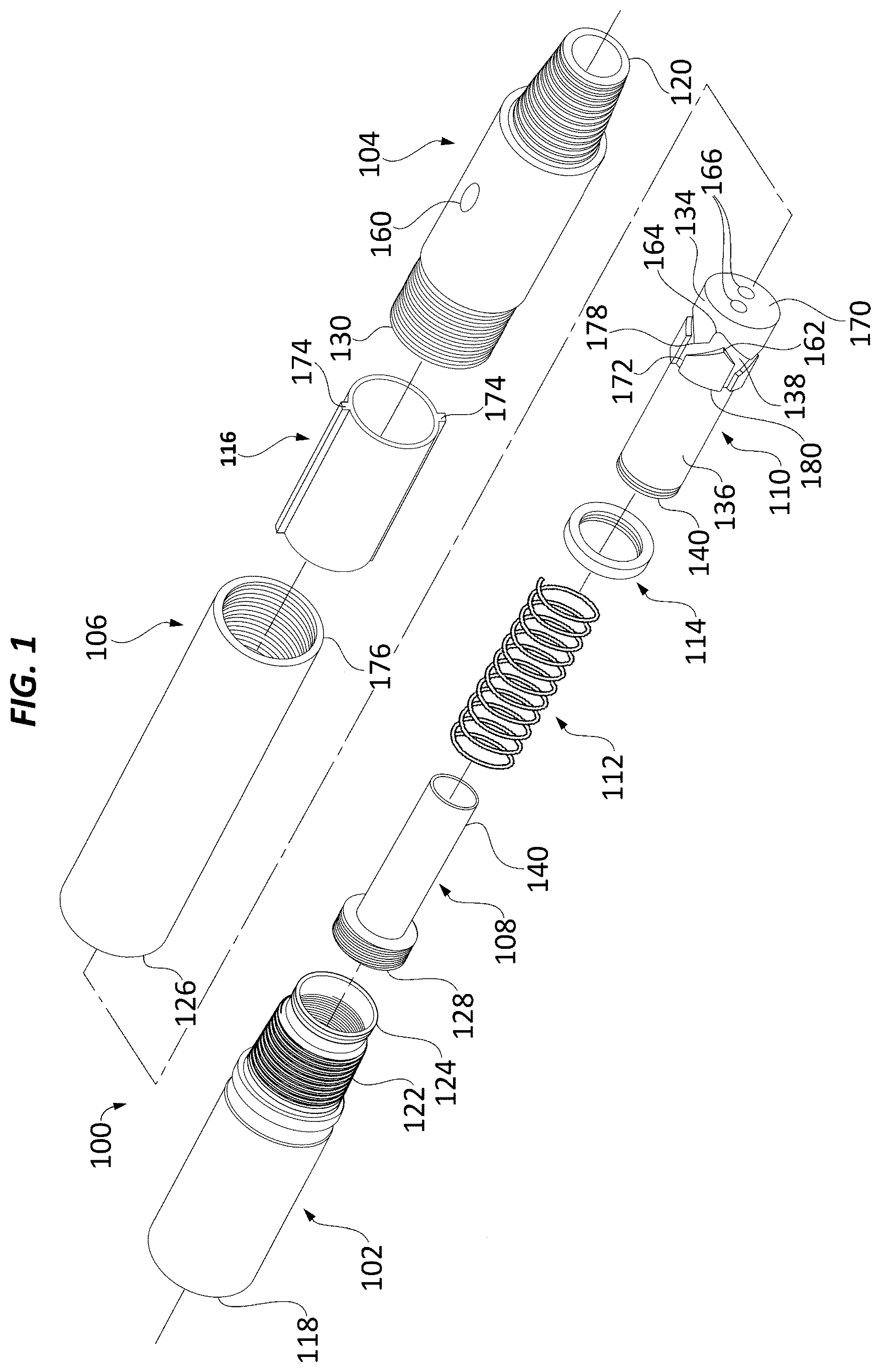 Patent US12378831 — Fluid-driven dual-mode circulation tool — Figure 1