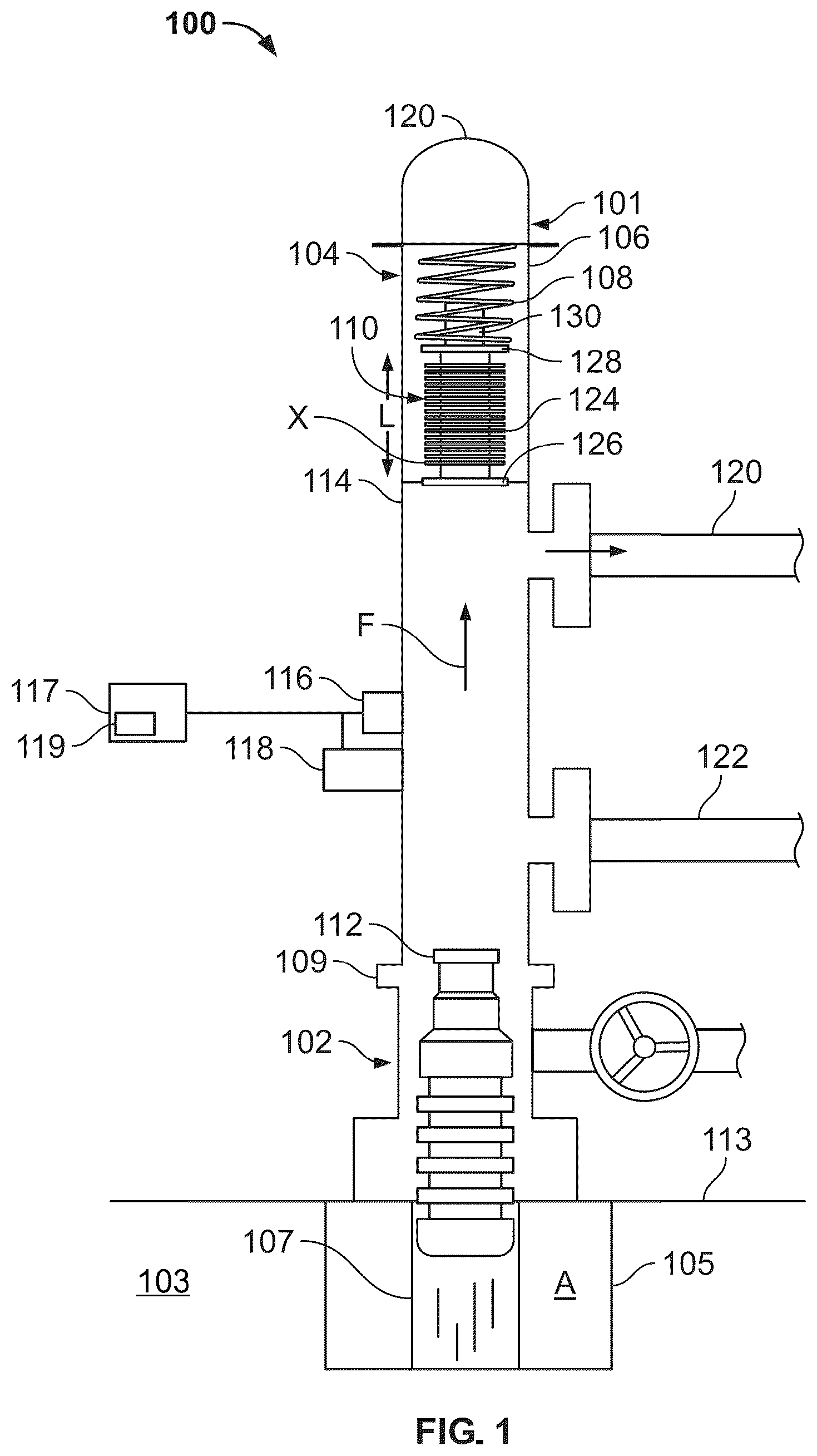 Patent US12378852 — Flexible anvil for a plunger lift system — Figure 1