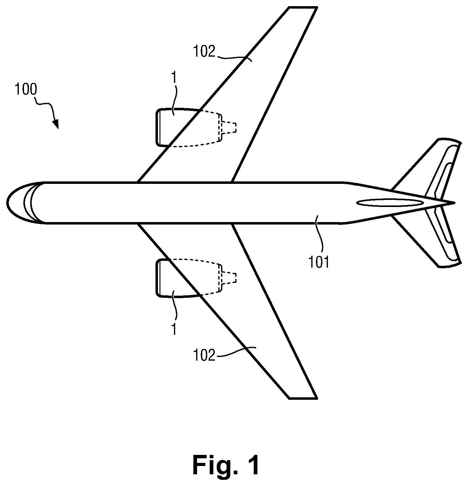 Patent US12378891 — Aeronautical propulsion system — Figure 1