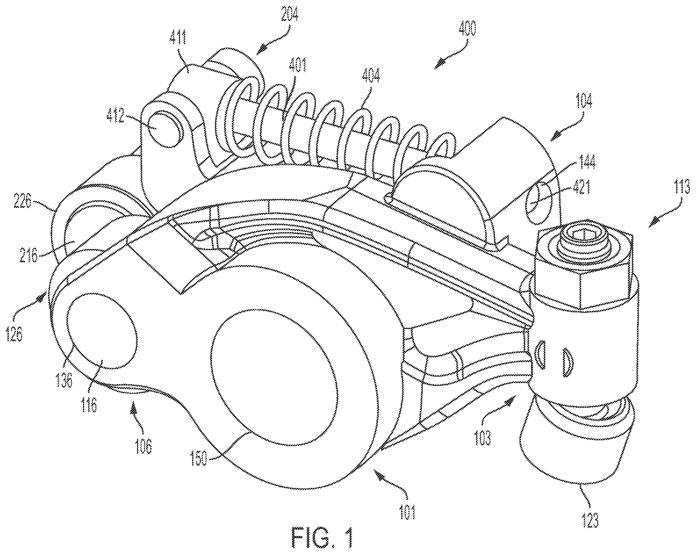 Patent US12378902 — Roller rocker arm assembly — Figure 1