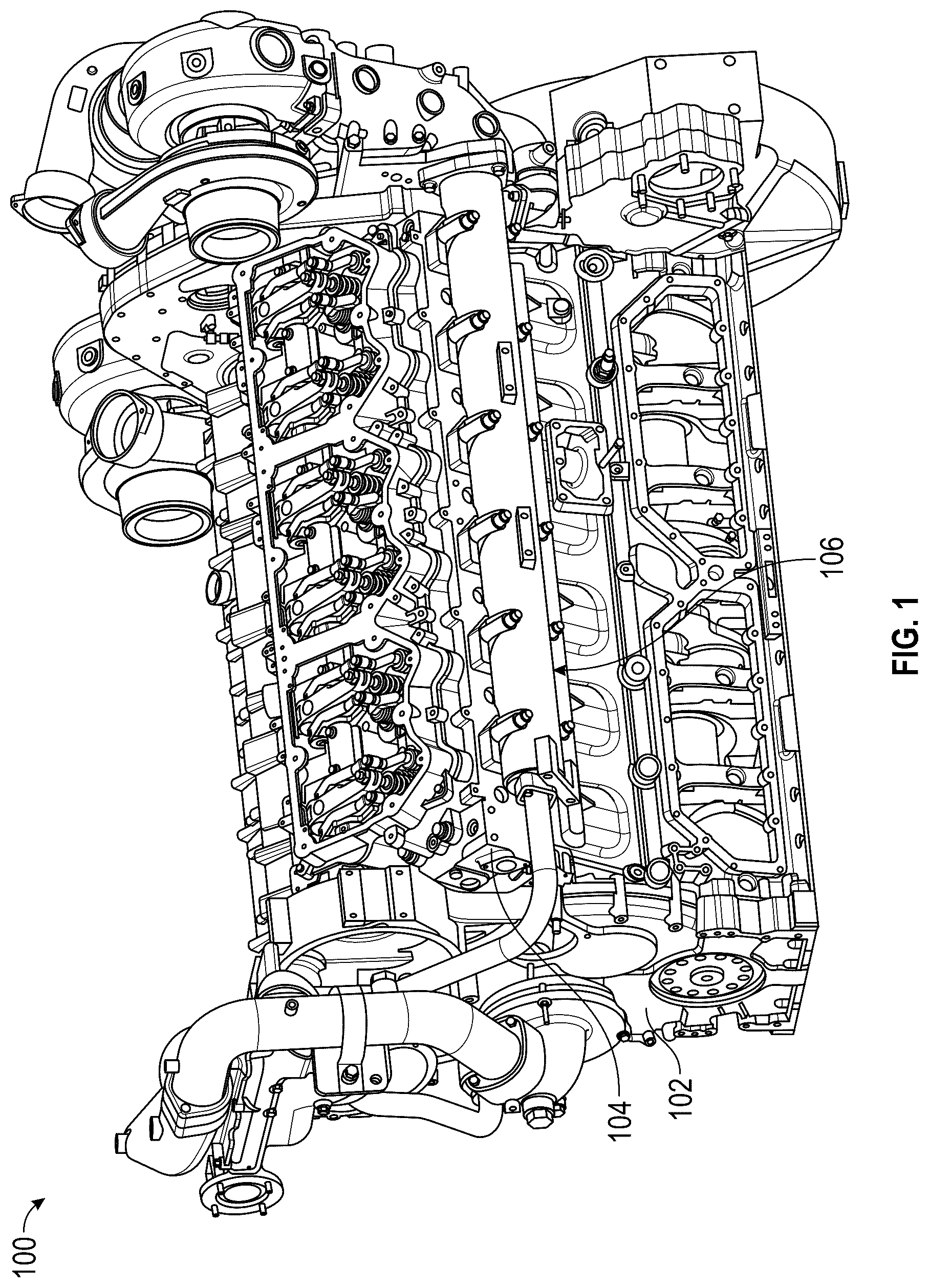 Patent US12378906 — Exhaust manifold assembly for internal combustion engine — Figure 1
