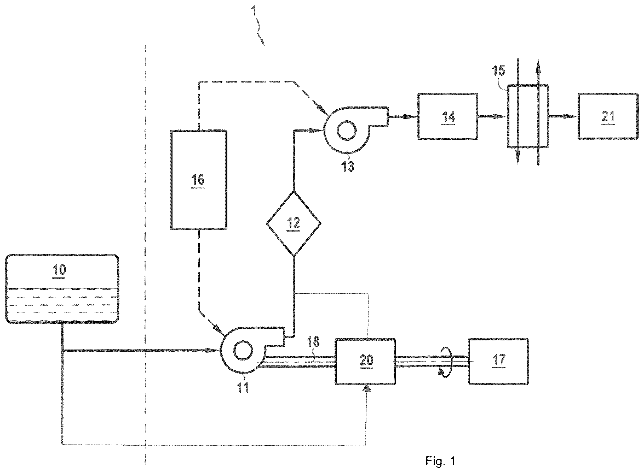 Patent US12378915 — Fuel supply circuit of an aircraft engine — Figure 1
