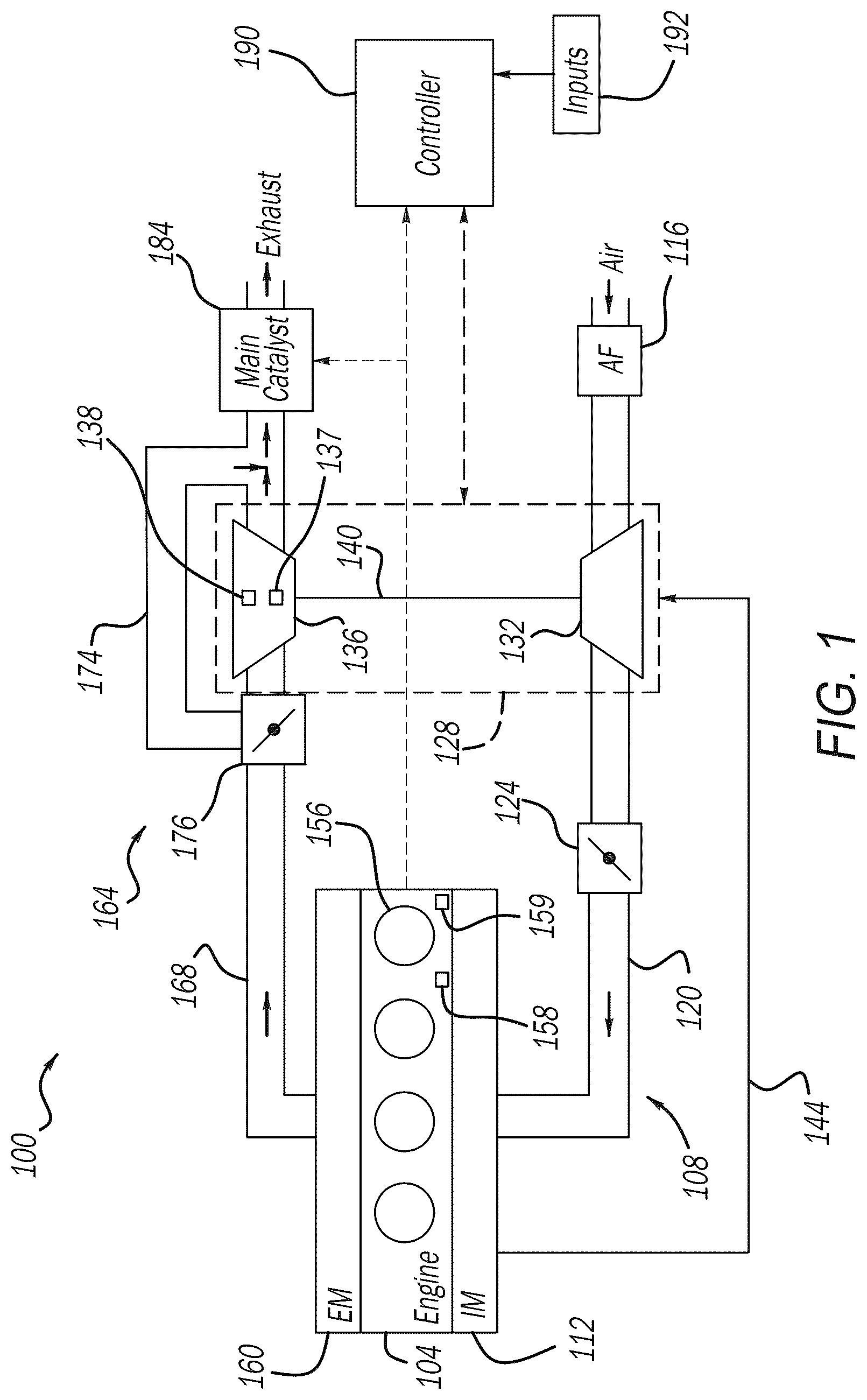 Patent US12378923 Figure 1 – Exhaust vane braking transition and correction strategy