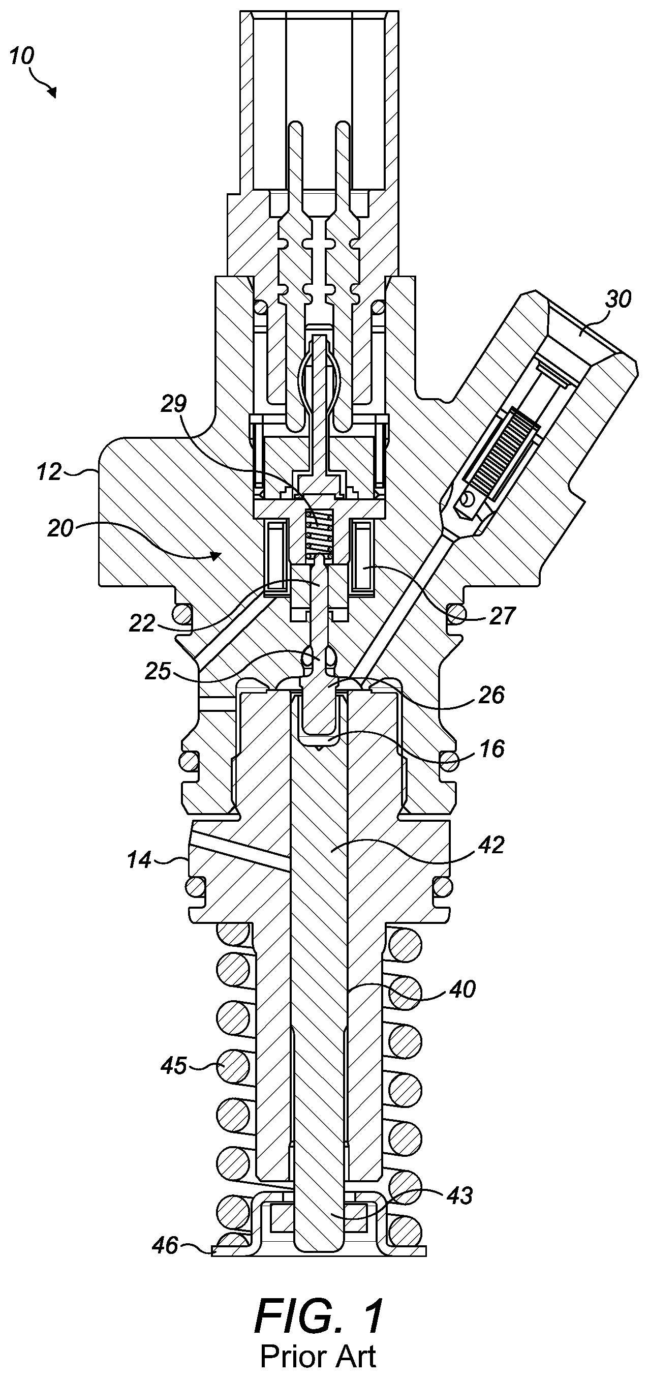 Patent US12378935 — Fuel pump — Figure 1