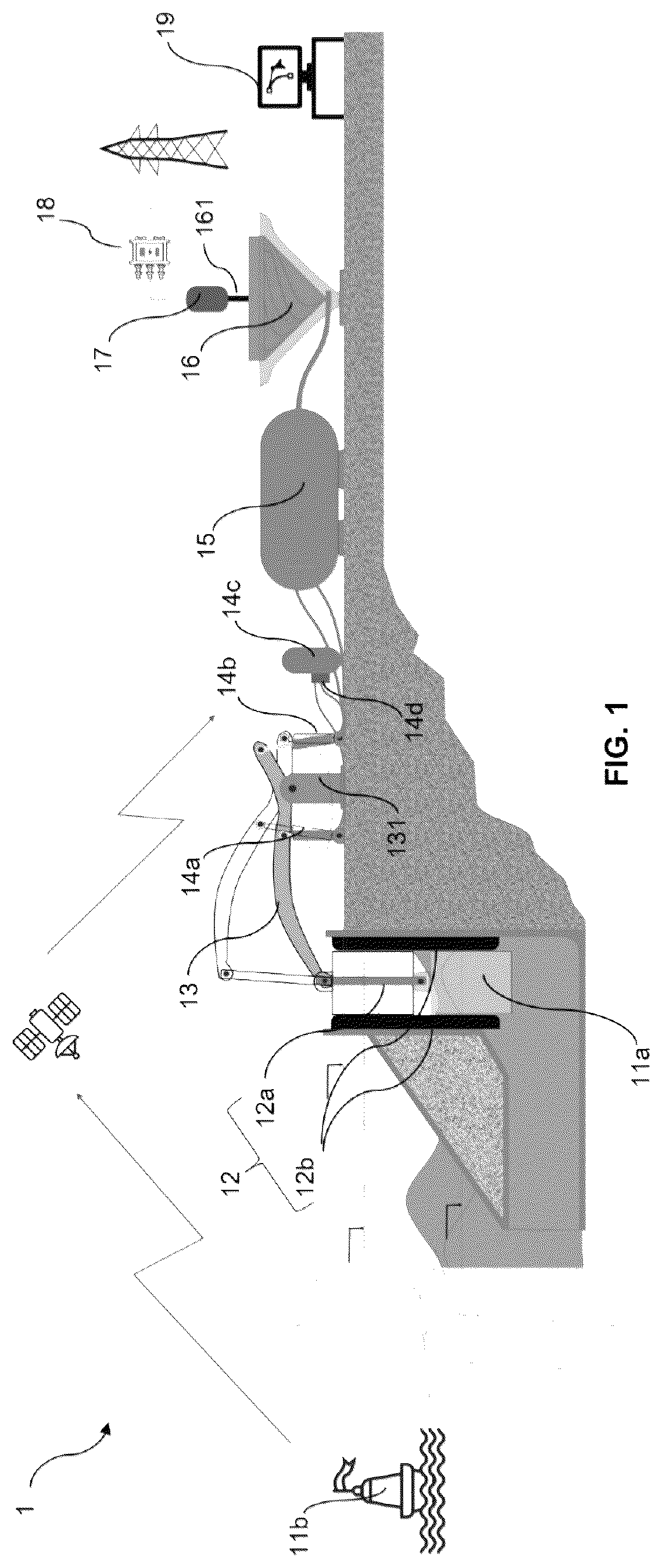 Patent US12378941 — System for power generation using ocean waves — Figure 1
