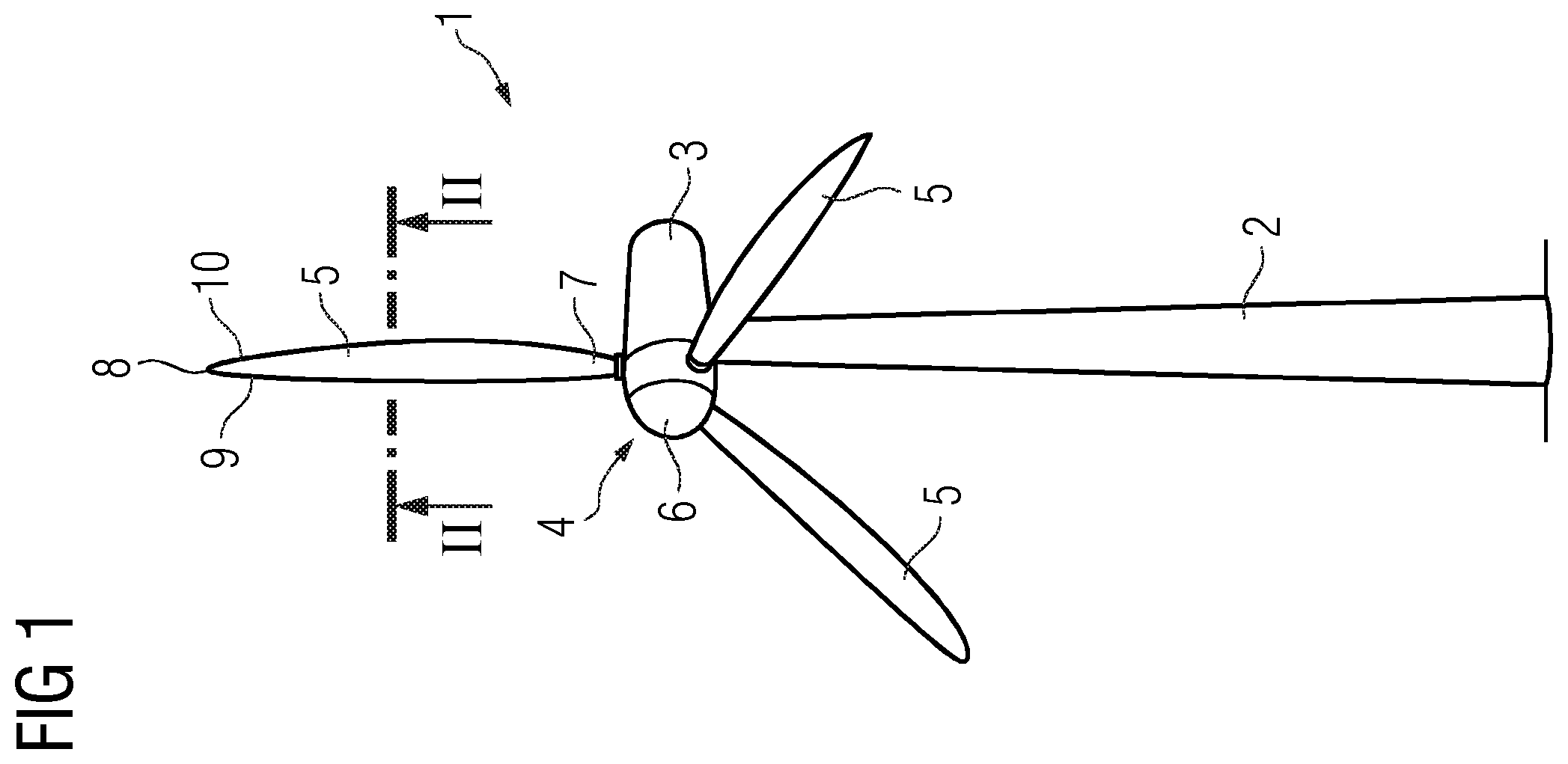 Patent US12378943 Figure 1 – Wind turbine blade