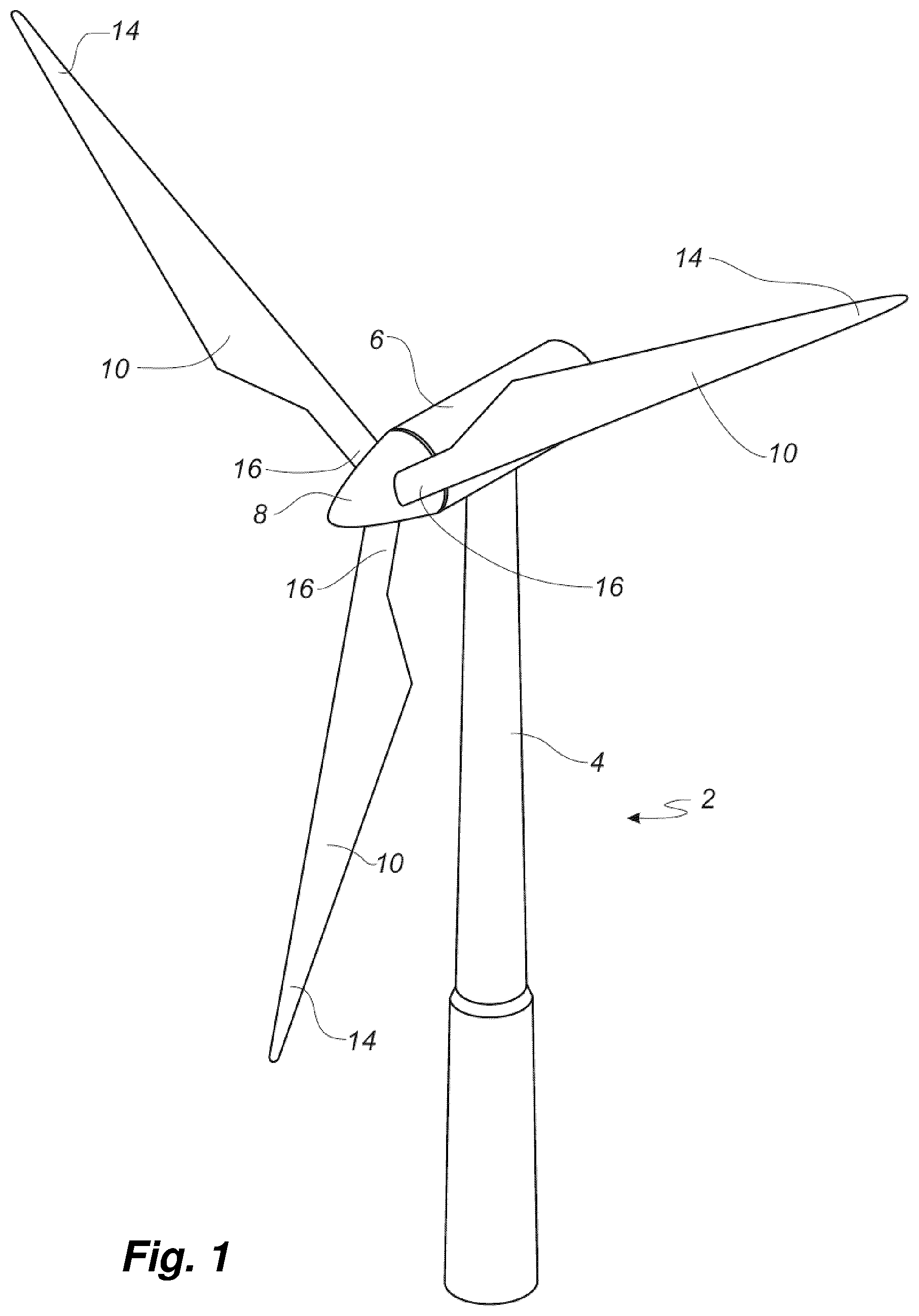 Patent US12378944 — Method of supporting shear webs of a wind turbine blade — Figure 1