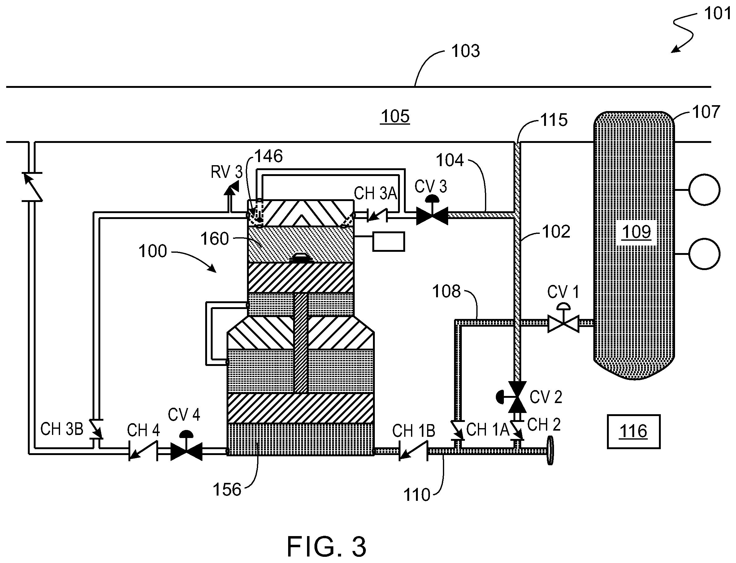 Patent US12378954 Figure 3 – Process pumps and related methods of treating a process line