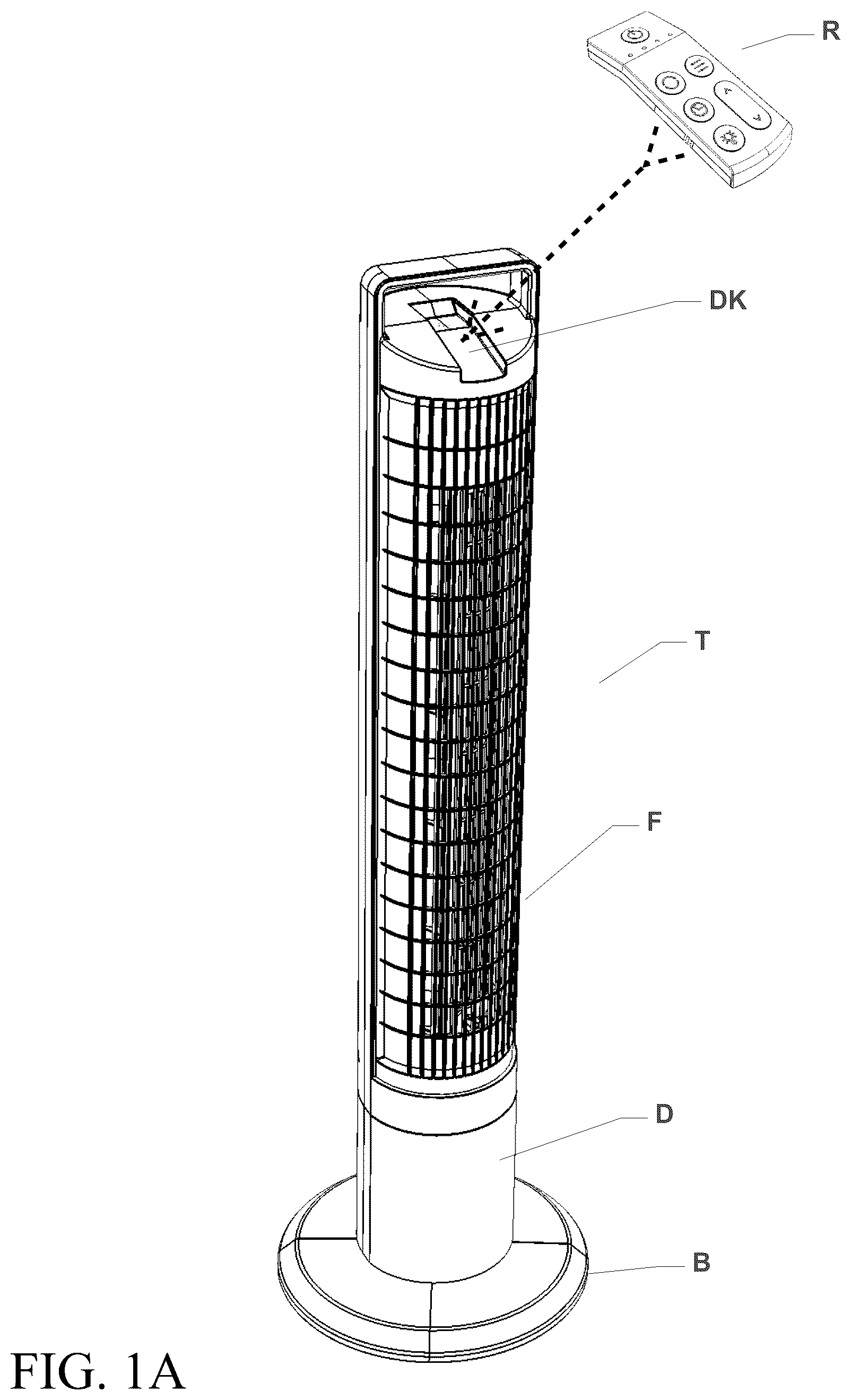 Patent US12378973 — Modular tower fan — Figure 1