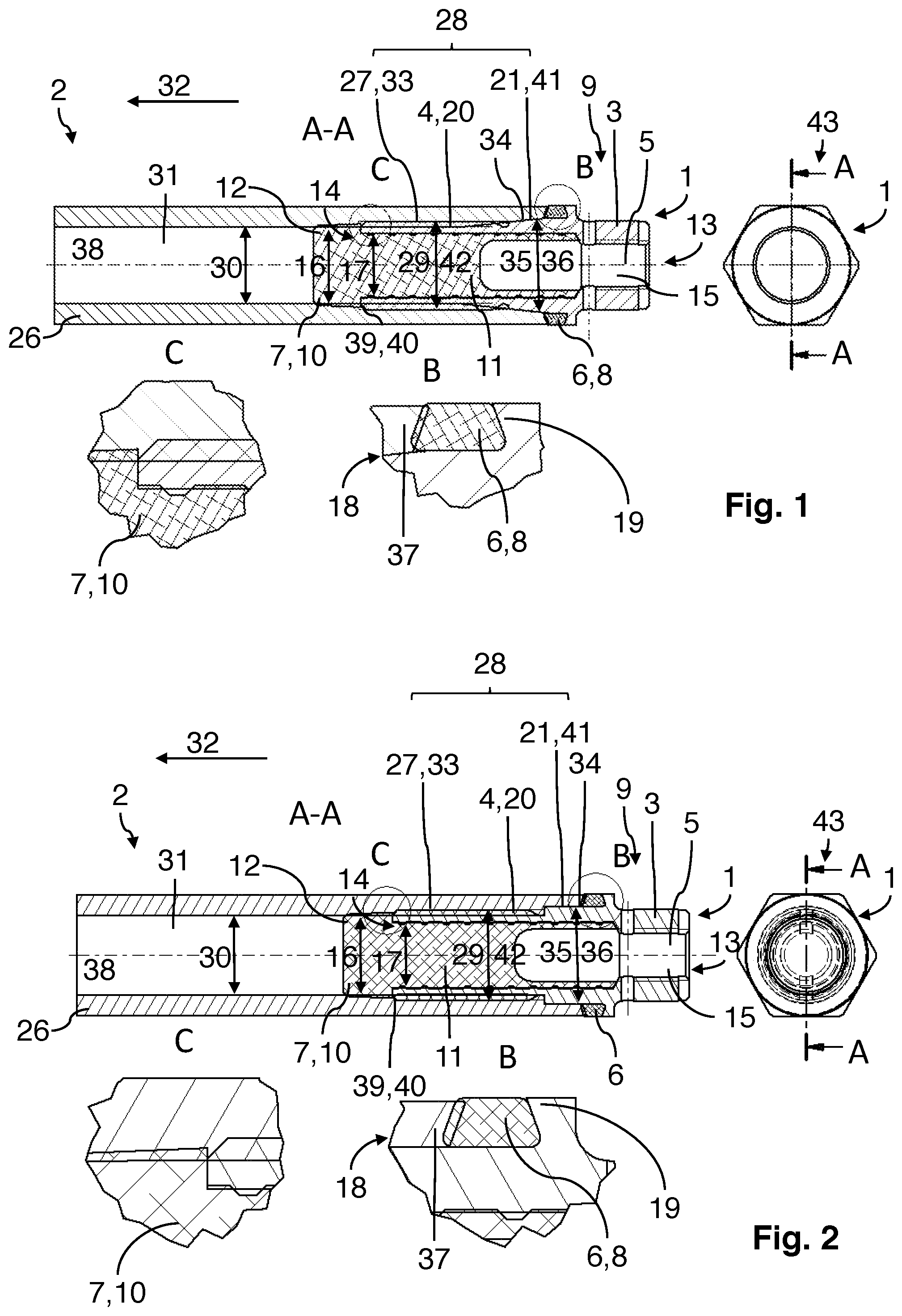 Patent US12378983 — Connecting sleeve, push-pull rod and method for producing a push-pull rod — Figure 1