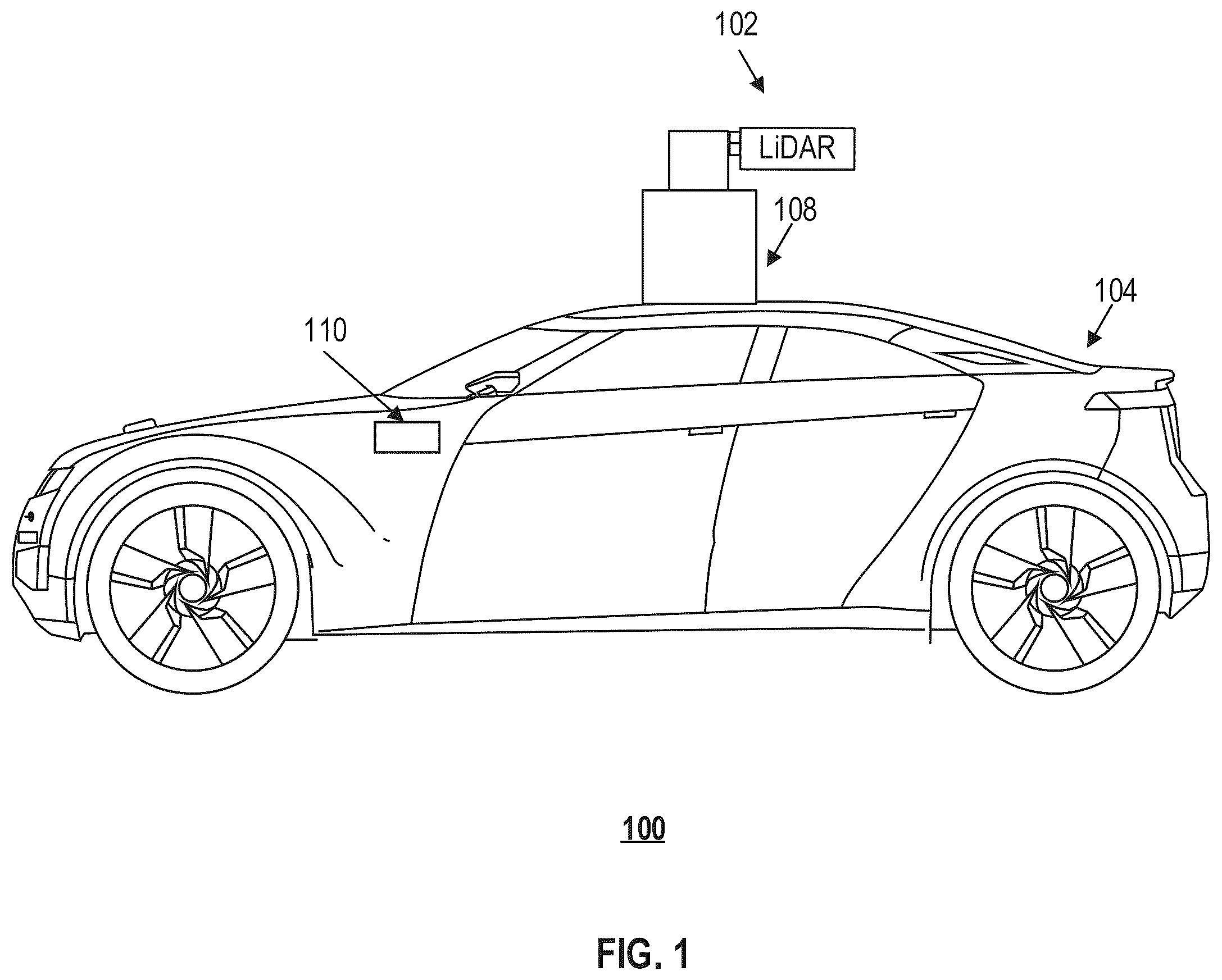 Patent US12386041 — Spinning LiDAR with one dimensional MEMS scanner — Figure 1