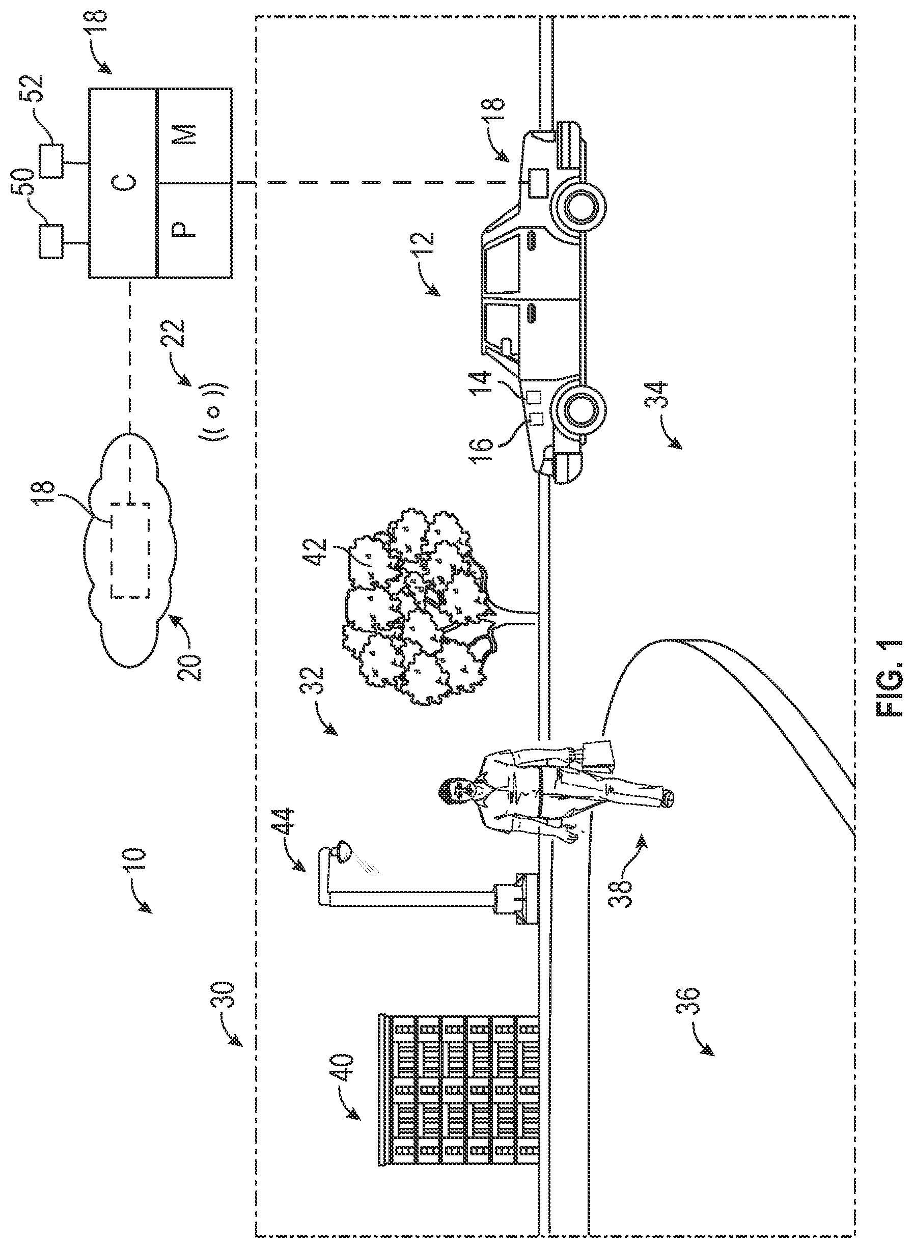 Patent US12386058 — Enhancement of radar signal with synthetic radar signal generated from vehicle lidar unit — Figure 1