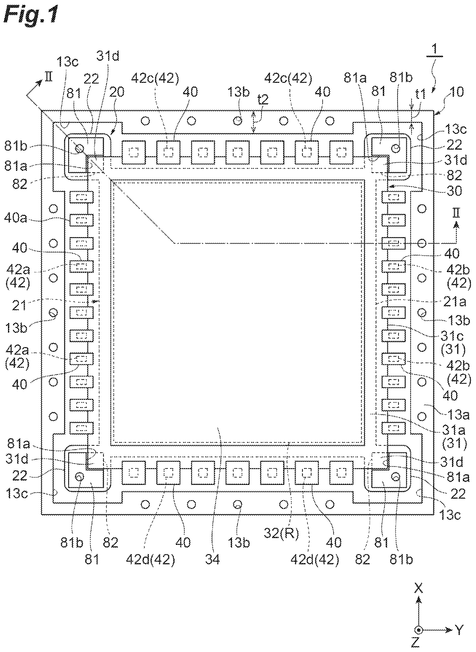 Patent US12386086 — Radiation imaging device — Figure 1