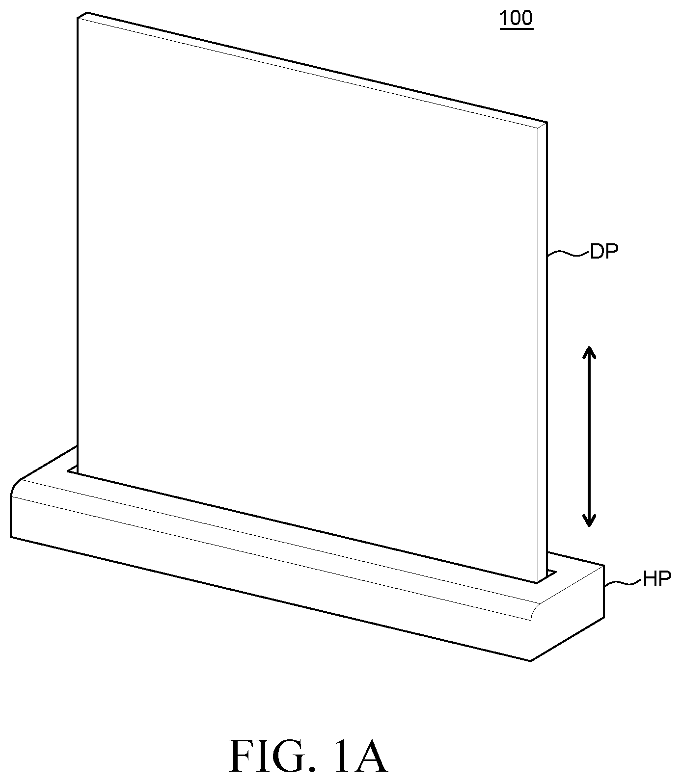 Patent US12386215 — Display device with a multi-part cover — Figure 1