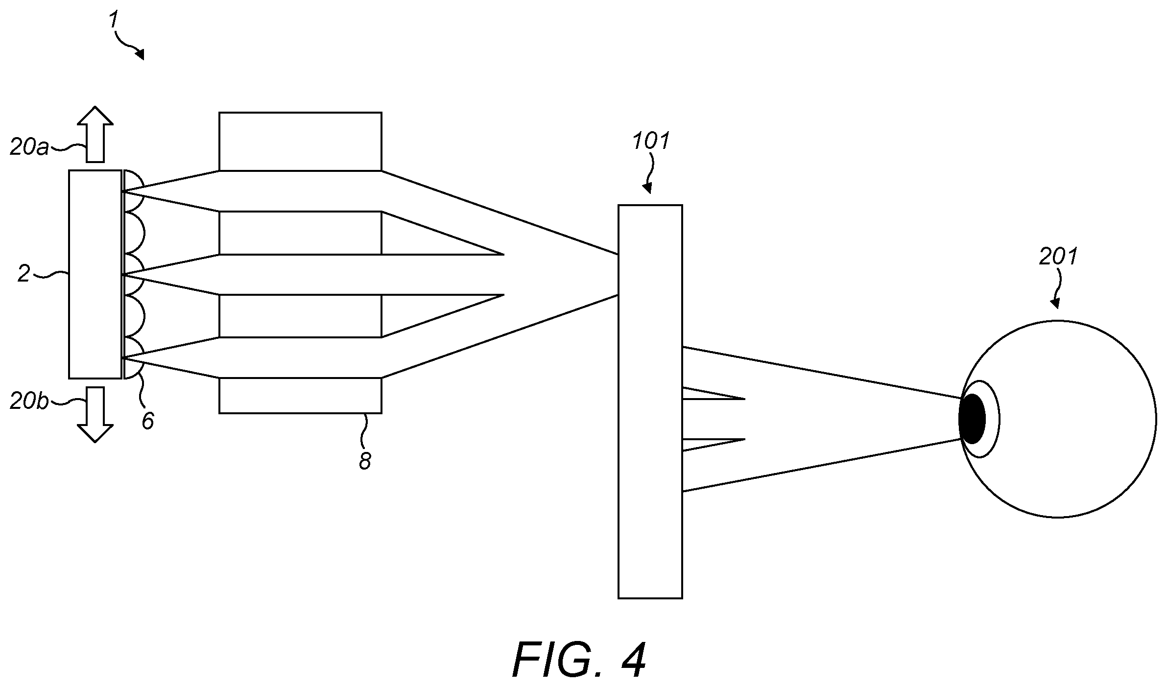 Patent US12386249 Figure 4 – LED illuminated projector