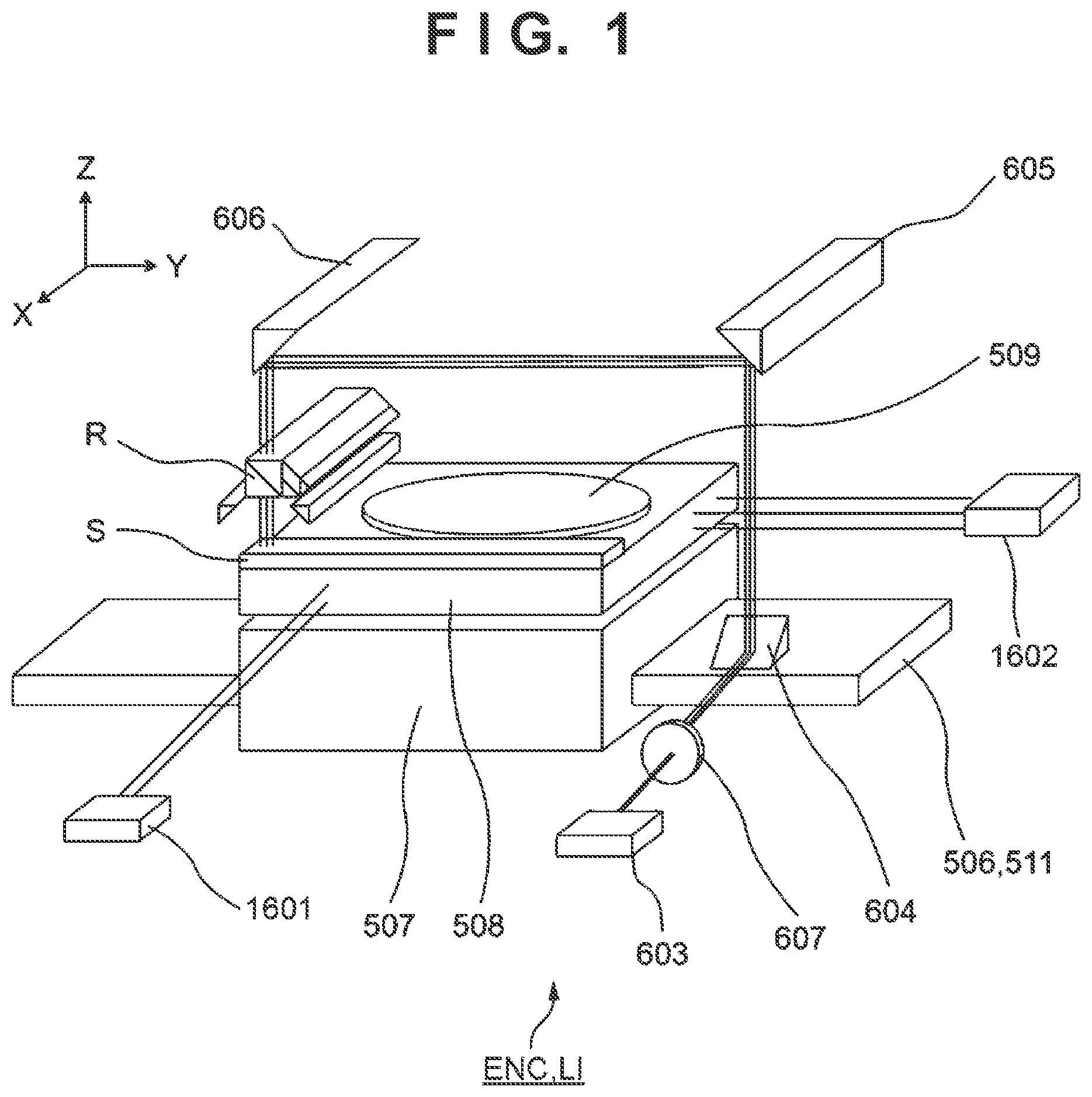 Patent US12386274 — Stage device, lithography apparatus, and article manufacturing method — Figure 1