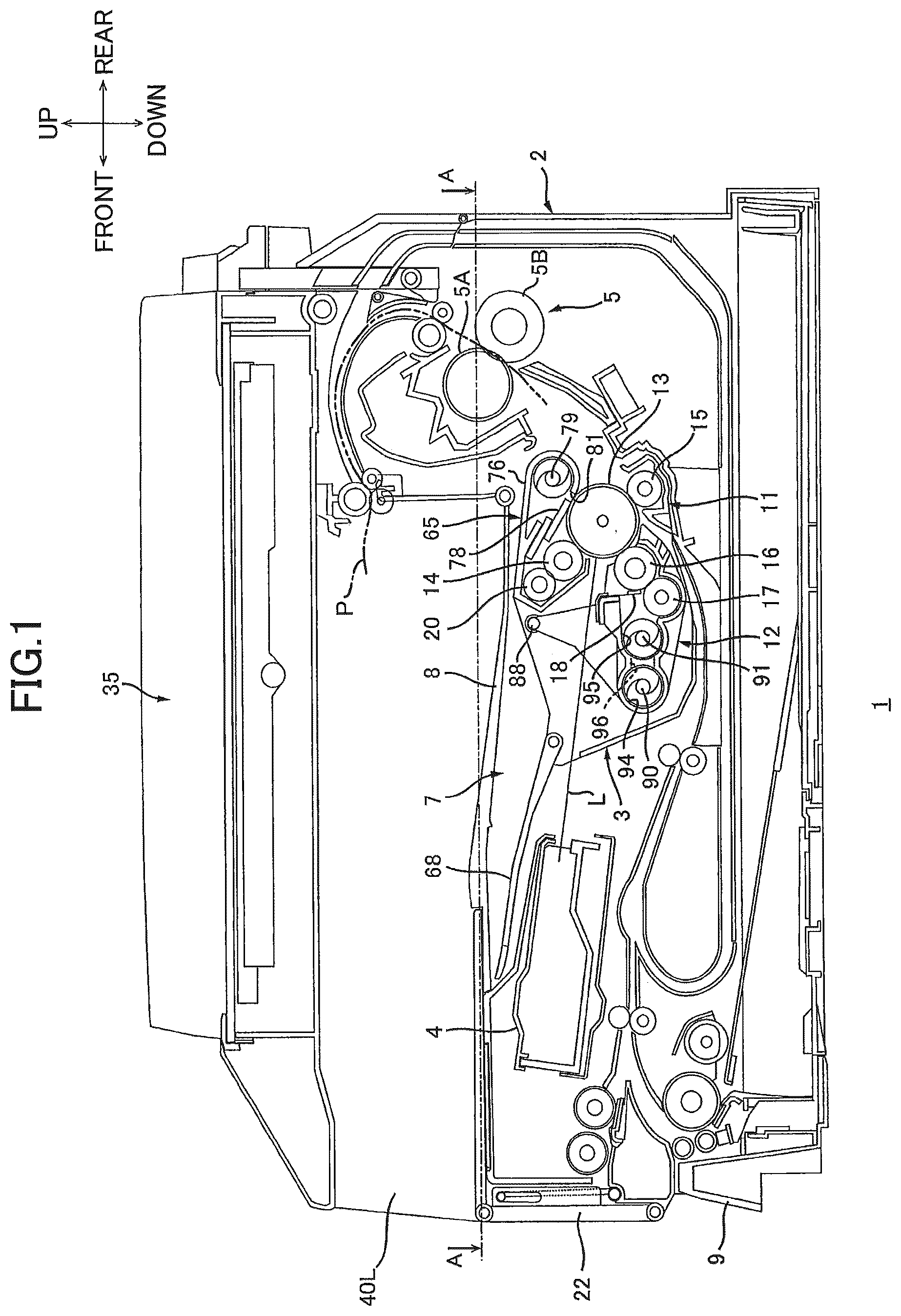 Patent US12386285 — Image forming apparatus capable of facilitating toner replenishment to toner supply unit — Figure 1