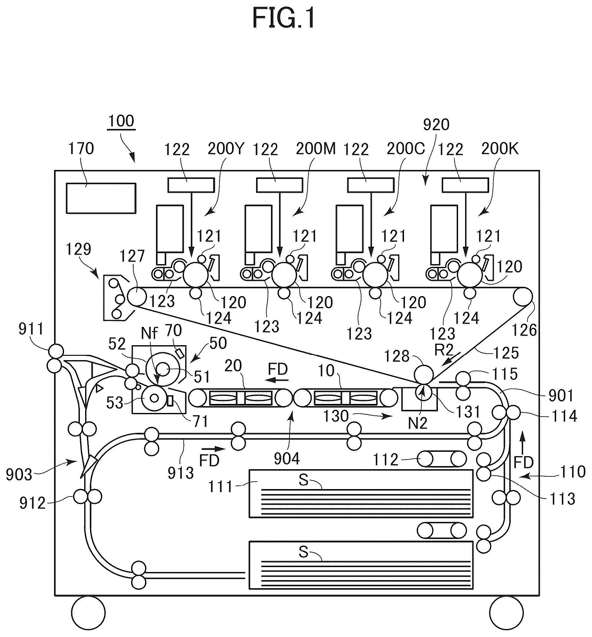 Patent US12386294 — Image forming apparatus — Figure 1