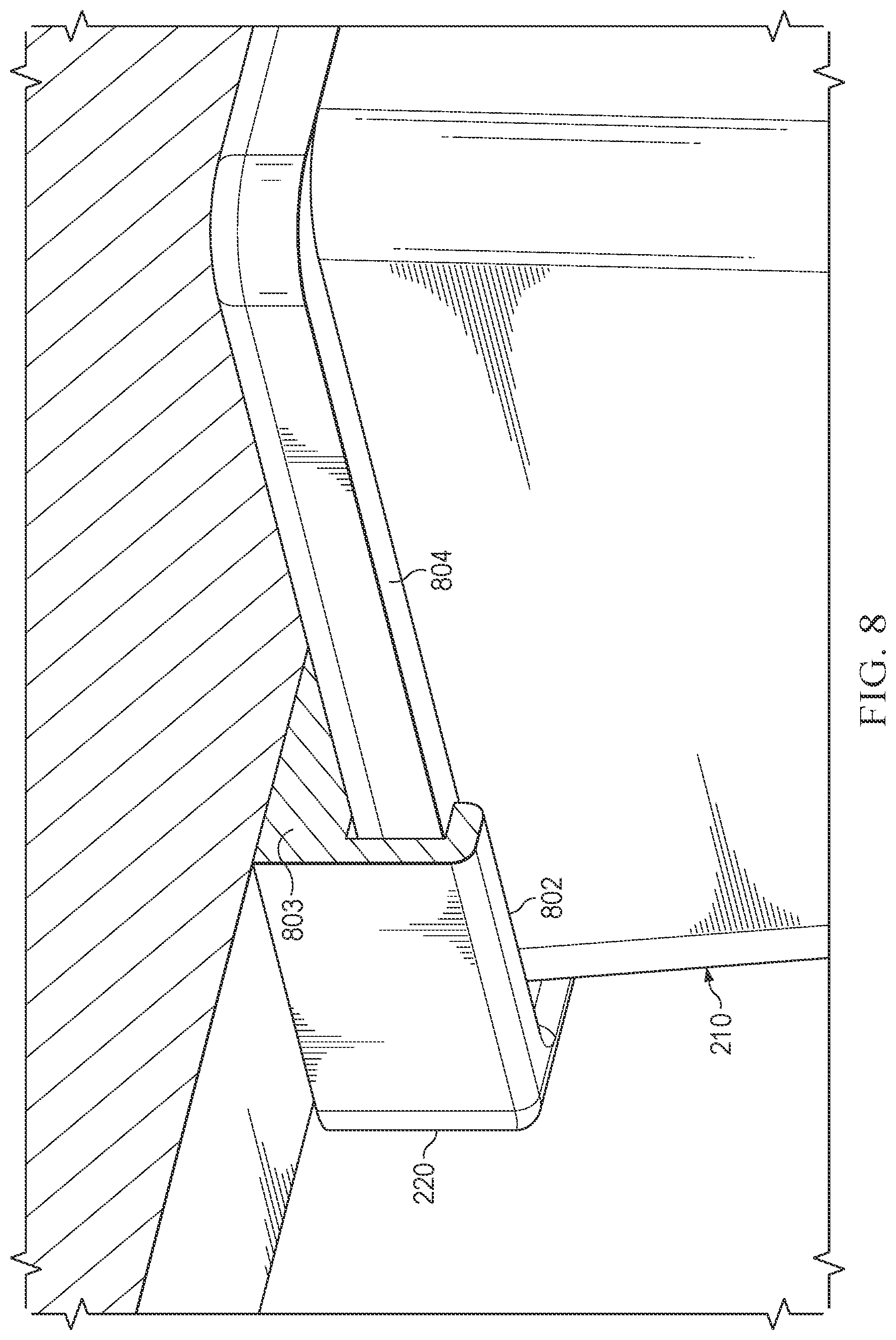 Patent US12386371 Figure 8 – Managing temperature control of a heating element of an outdoor furniture piece