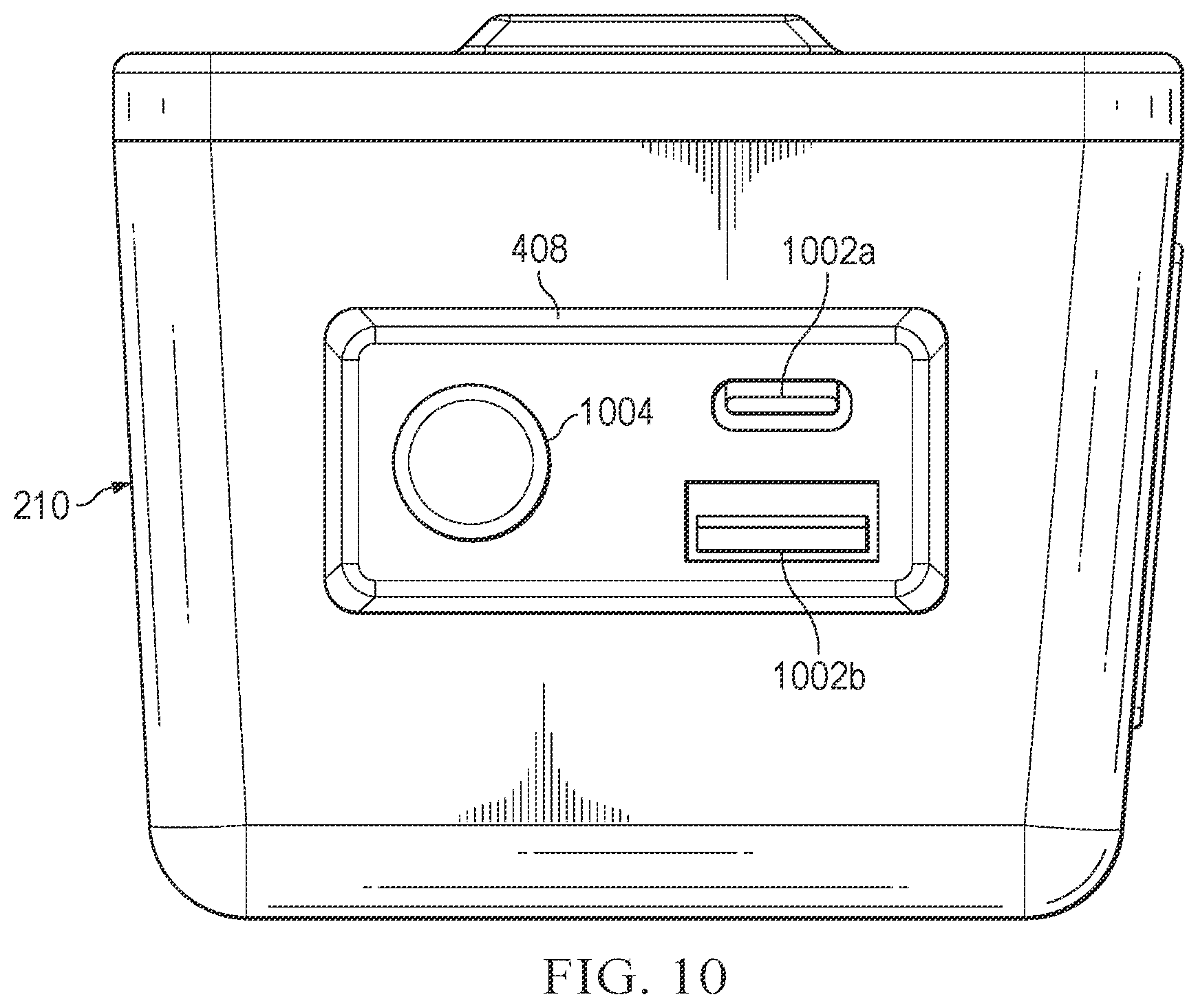 Patent US12386371 Figure 10 – Managing temperature control of a heating element of an outdoor furniture piece