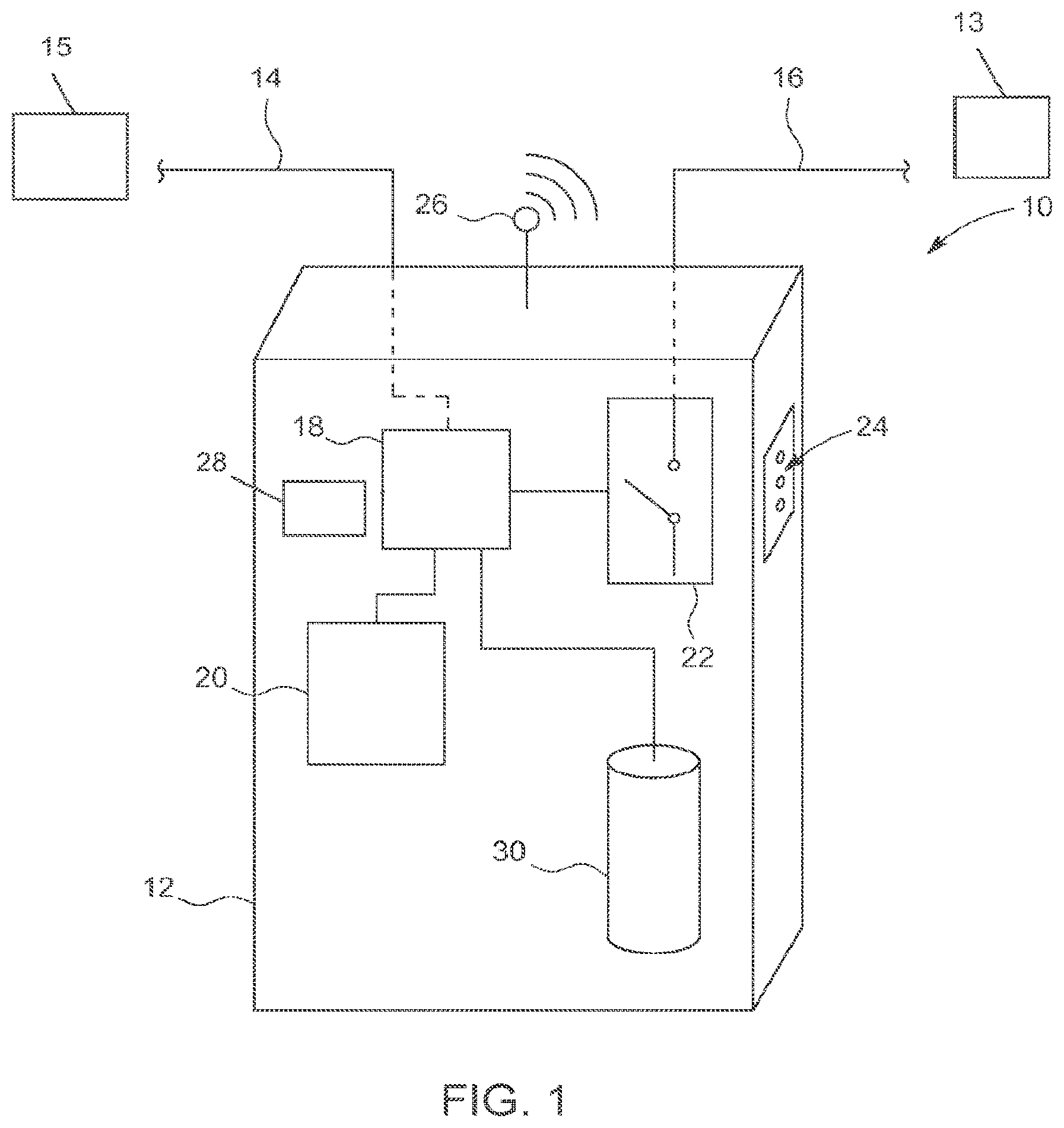 Patent US12386376 — System and method for a charging station — Figure 1