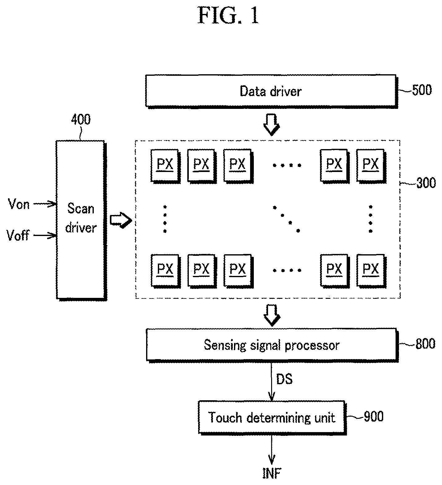Patent US12386474 — Touch sensible organic light emitting device — Figure 1
