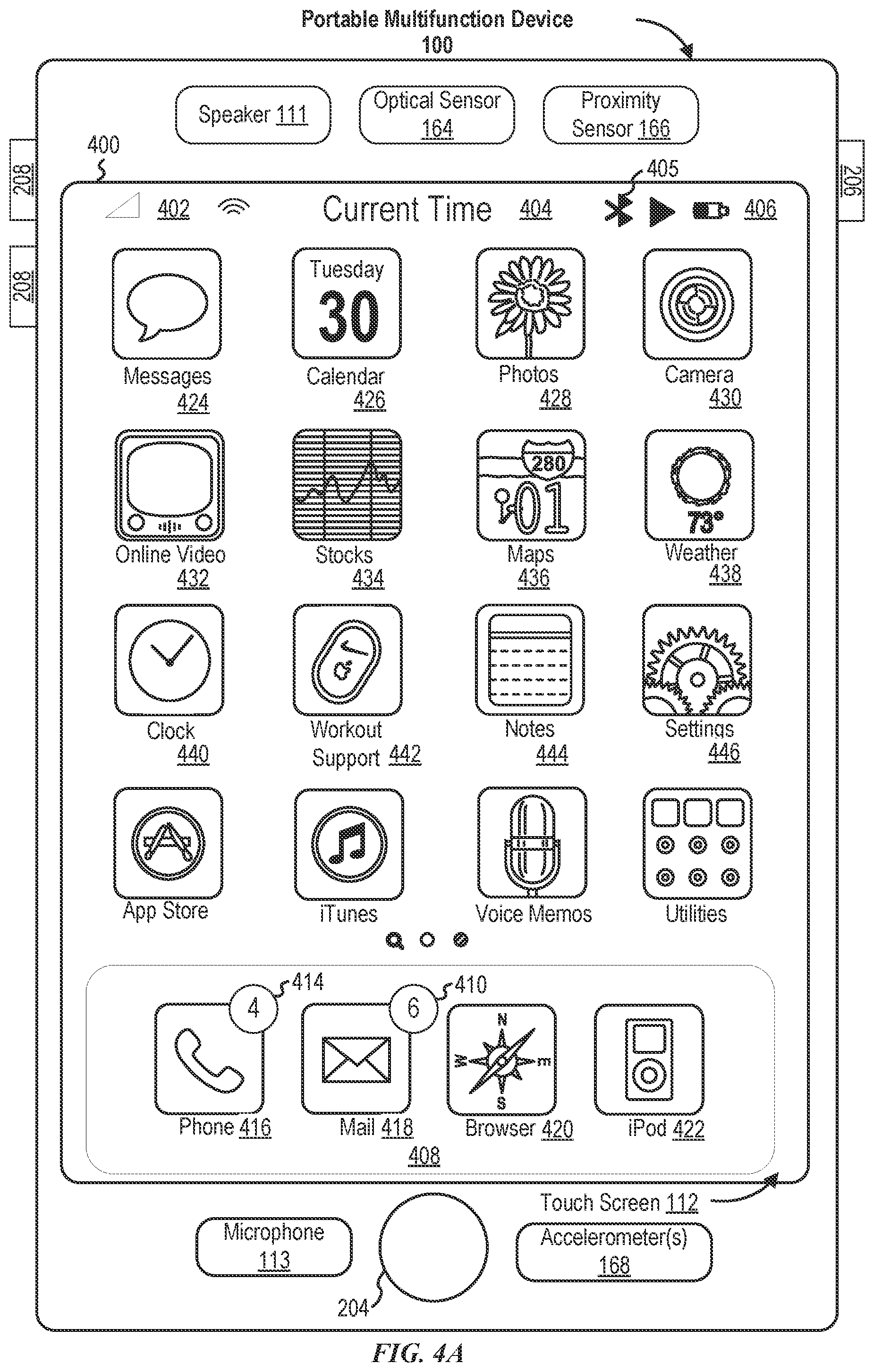 Patent US12386482 Figure 5 – User interfaces for electronic voice communications