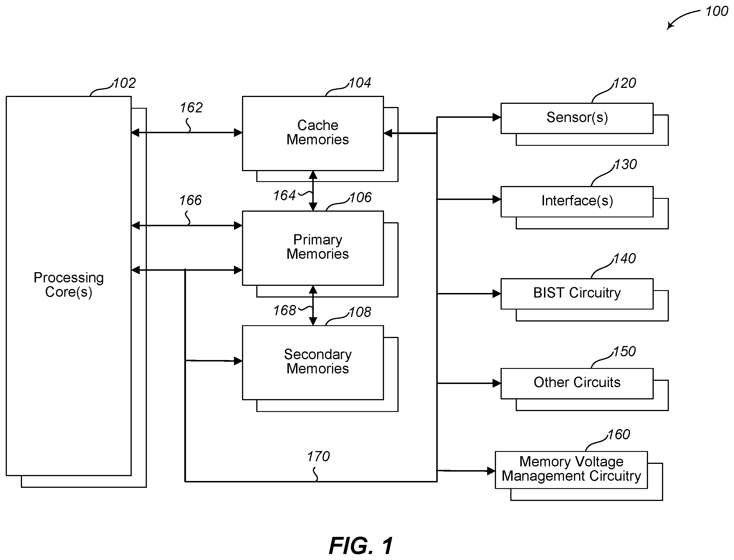 Patent US12386506 — Tagged memory operated at lower VMIN in error tolerant system — Figure 1