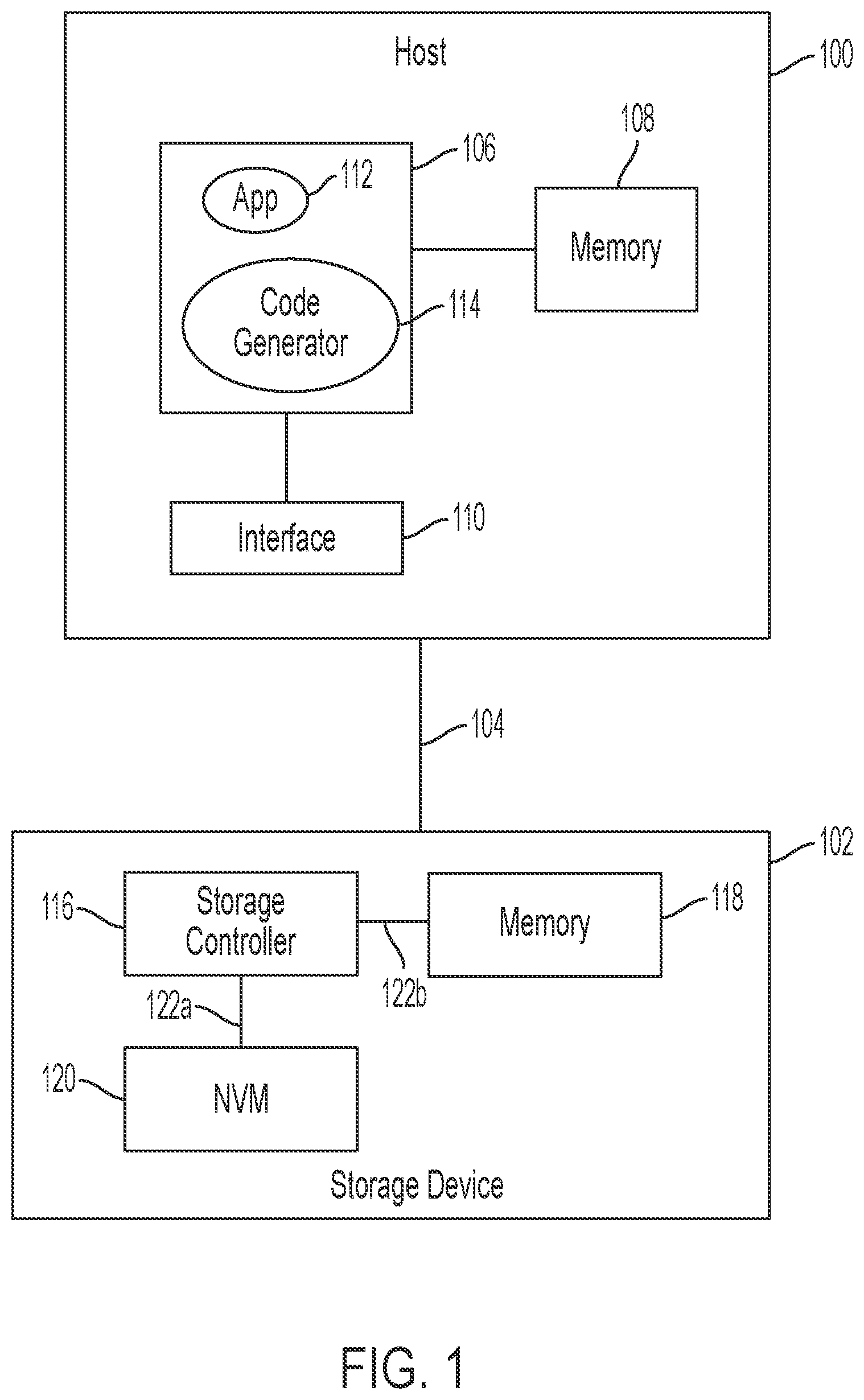 Patent US12386508 — Systems and methods for cache management of a storage device — Figure 1