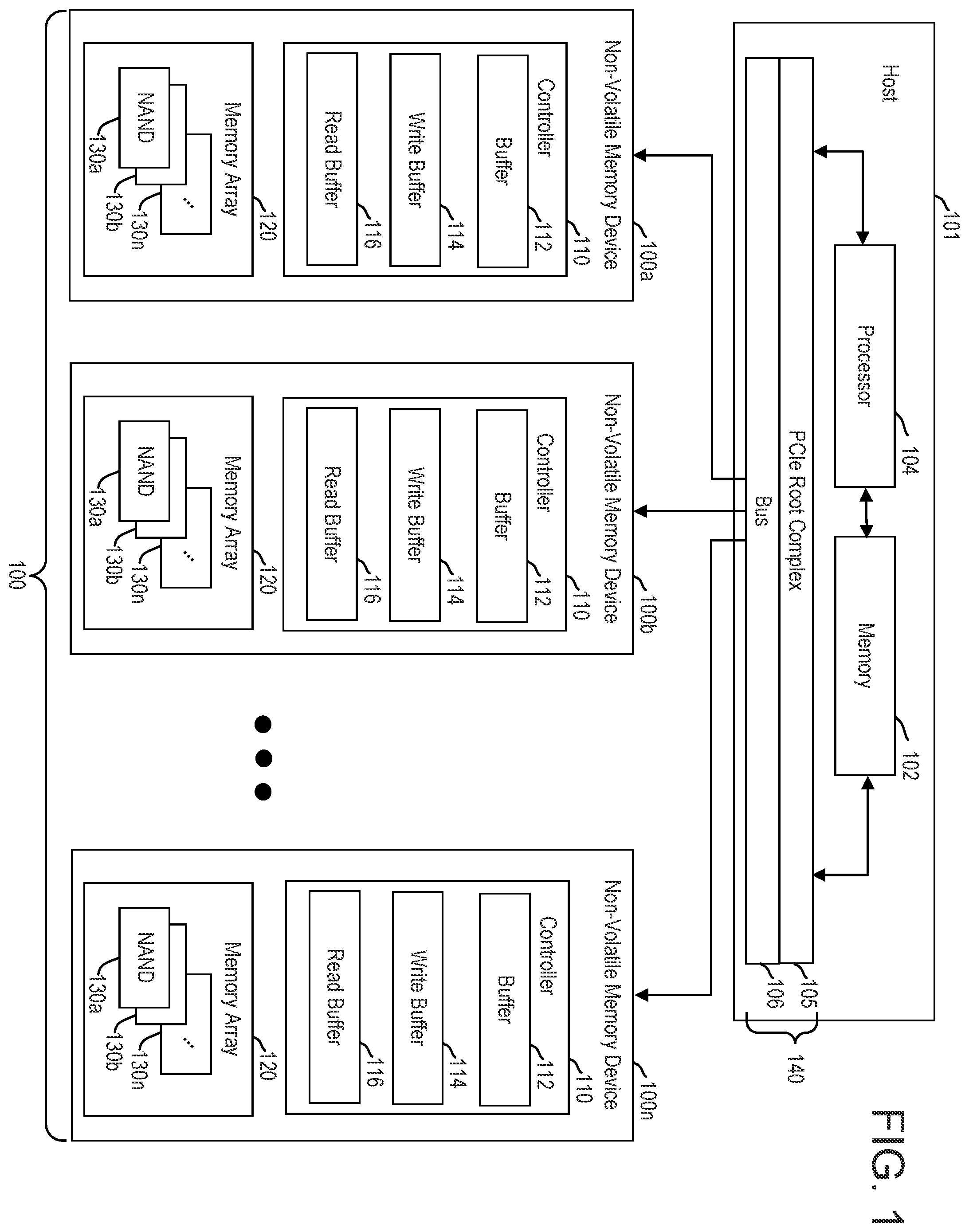 Patent US12386557 — Non-volatile storage device offloading of host tasks — Figure 1