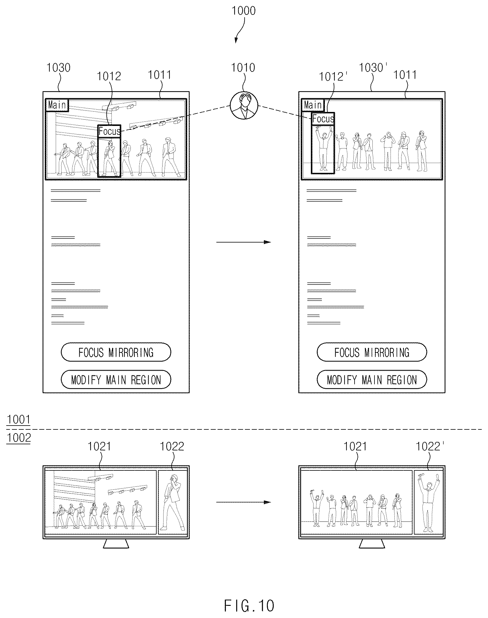 Patent US12386579 Figure 10 – Screen sharing method and electronic device therefor