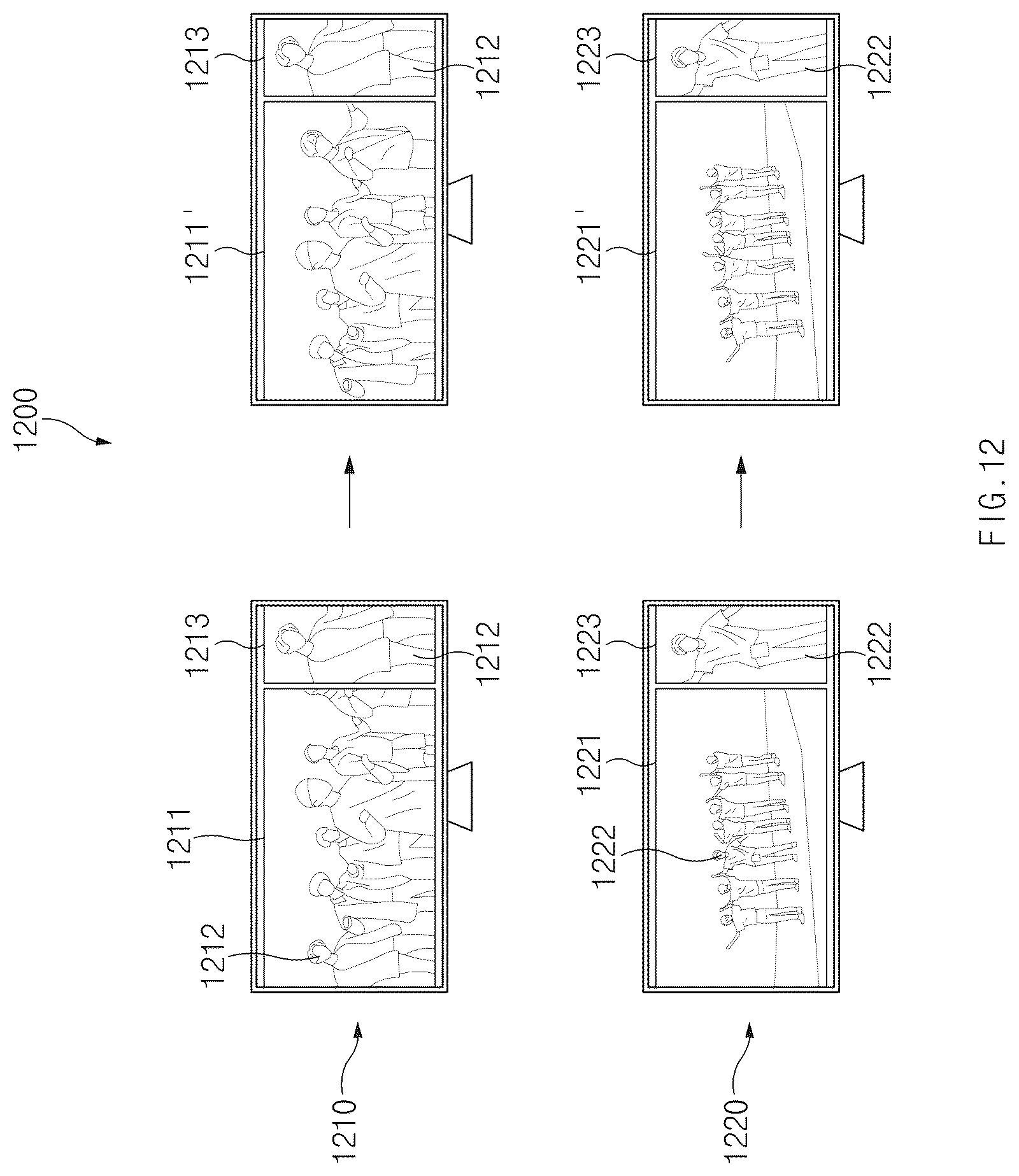 Patent US12386579 Figure 12 – Screen sharing method and electronic device therefor