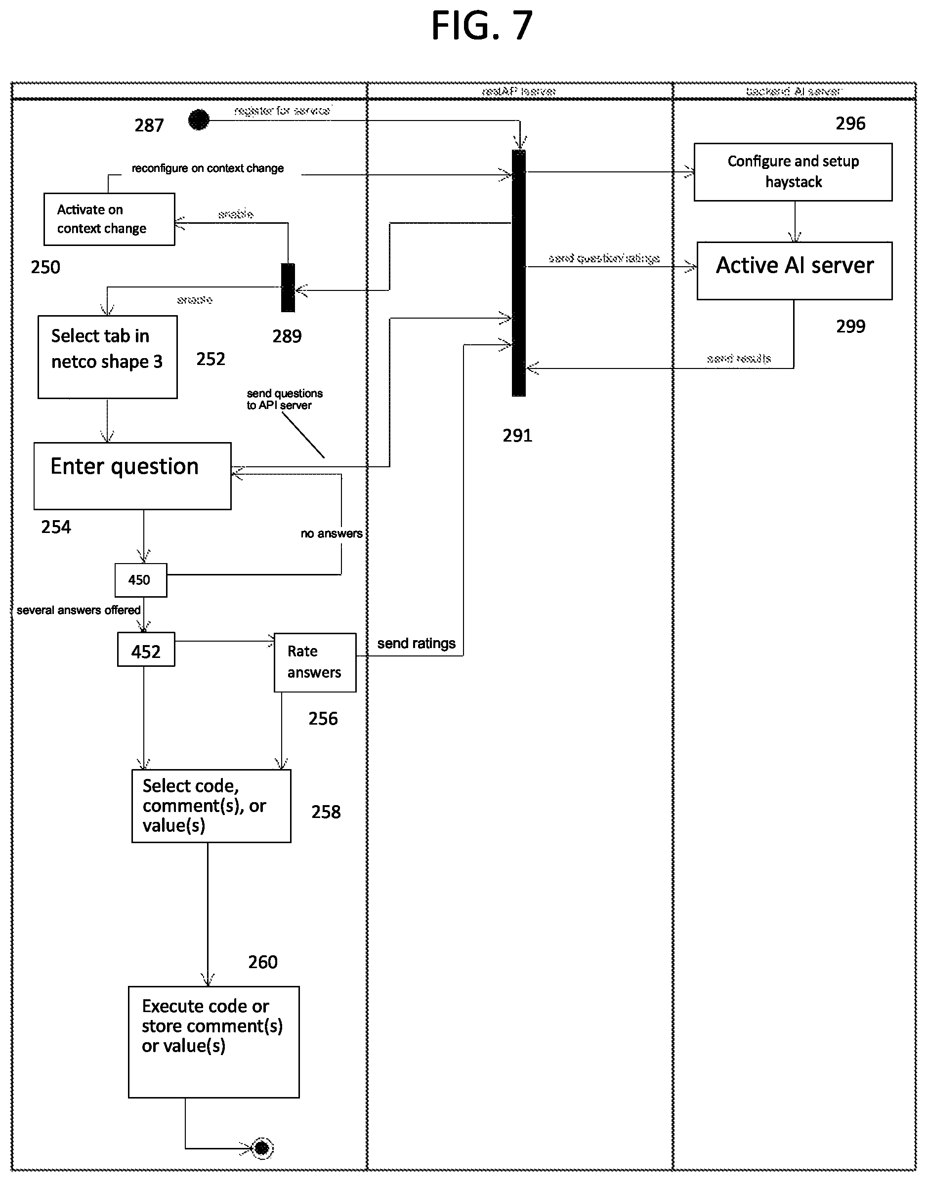 Patent US12386613 Figure 7 – Natural language code and comment completion generator