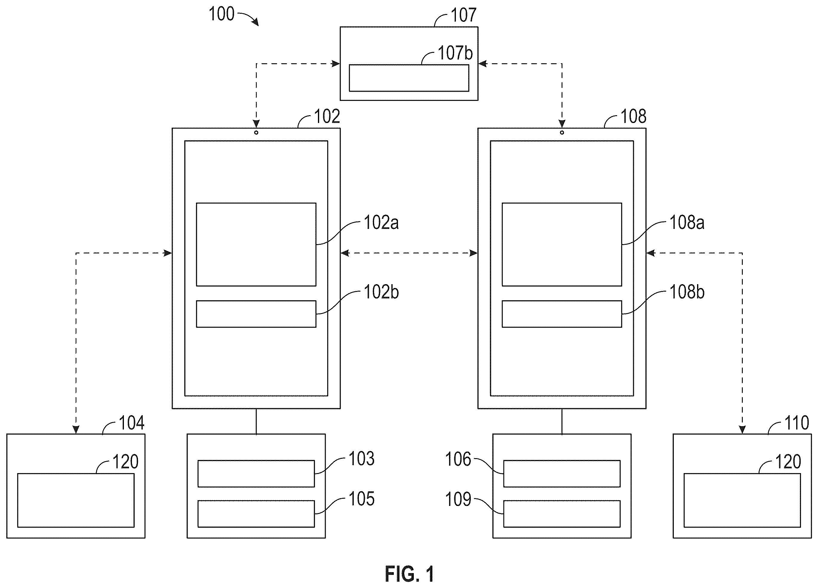 Patent US12386640 — Systems and methods for customizing a graphical user interface with user-associated display settings — Figure 1