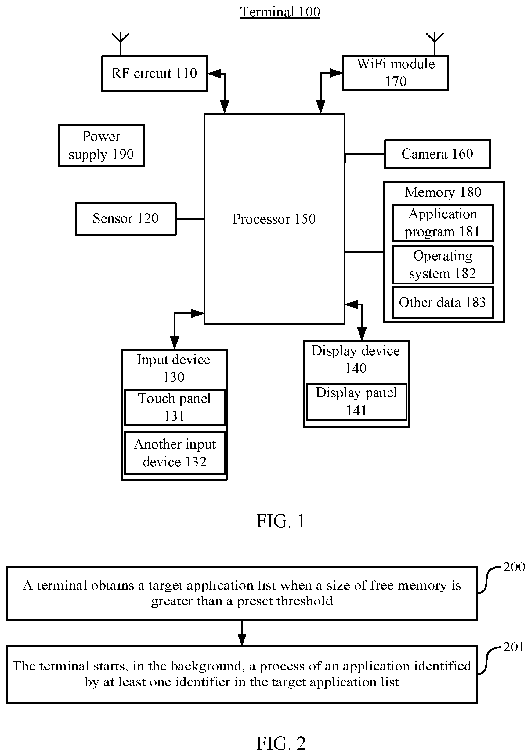 Patent US12386653 — Starting method for applications which are closed based on the insuficient memory of the system — Figure 1
