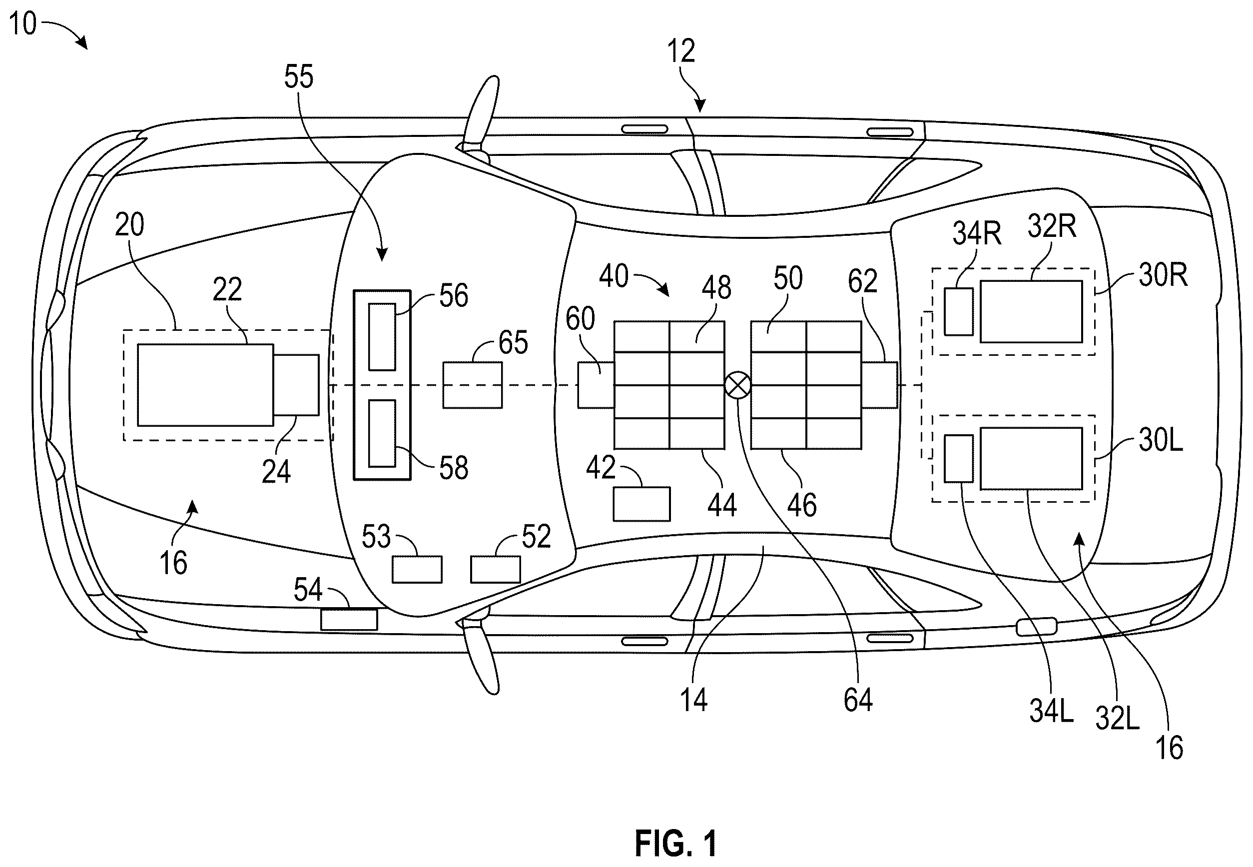 Patent US12395001 — Use of heating elements as a diagnostic and optimal setting tool for multiple output dynamically adjustable capacity system — Figure 1