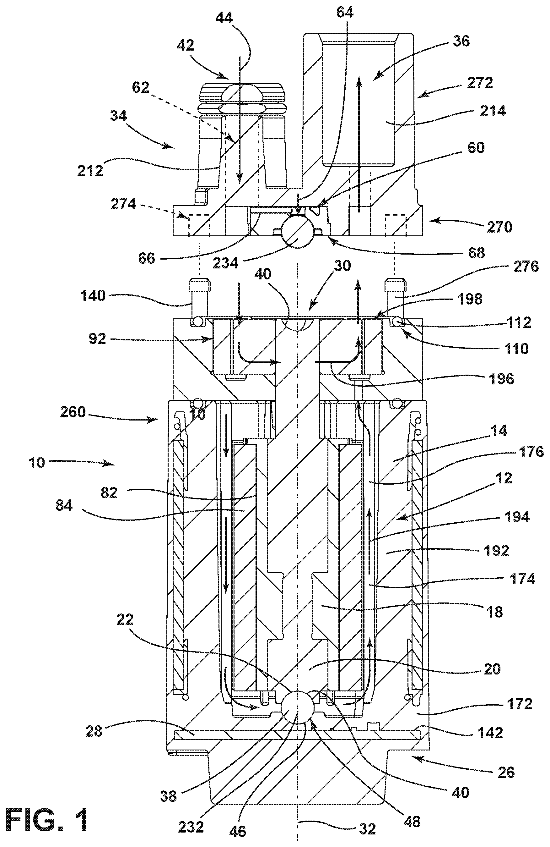Patent US12395022 Figure 1 – Modular fluid pump for use in diverse applications