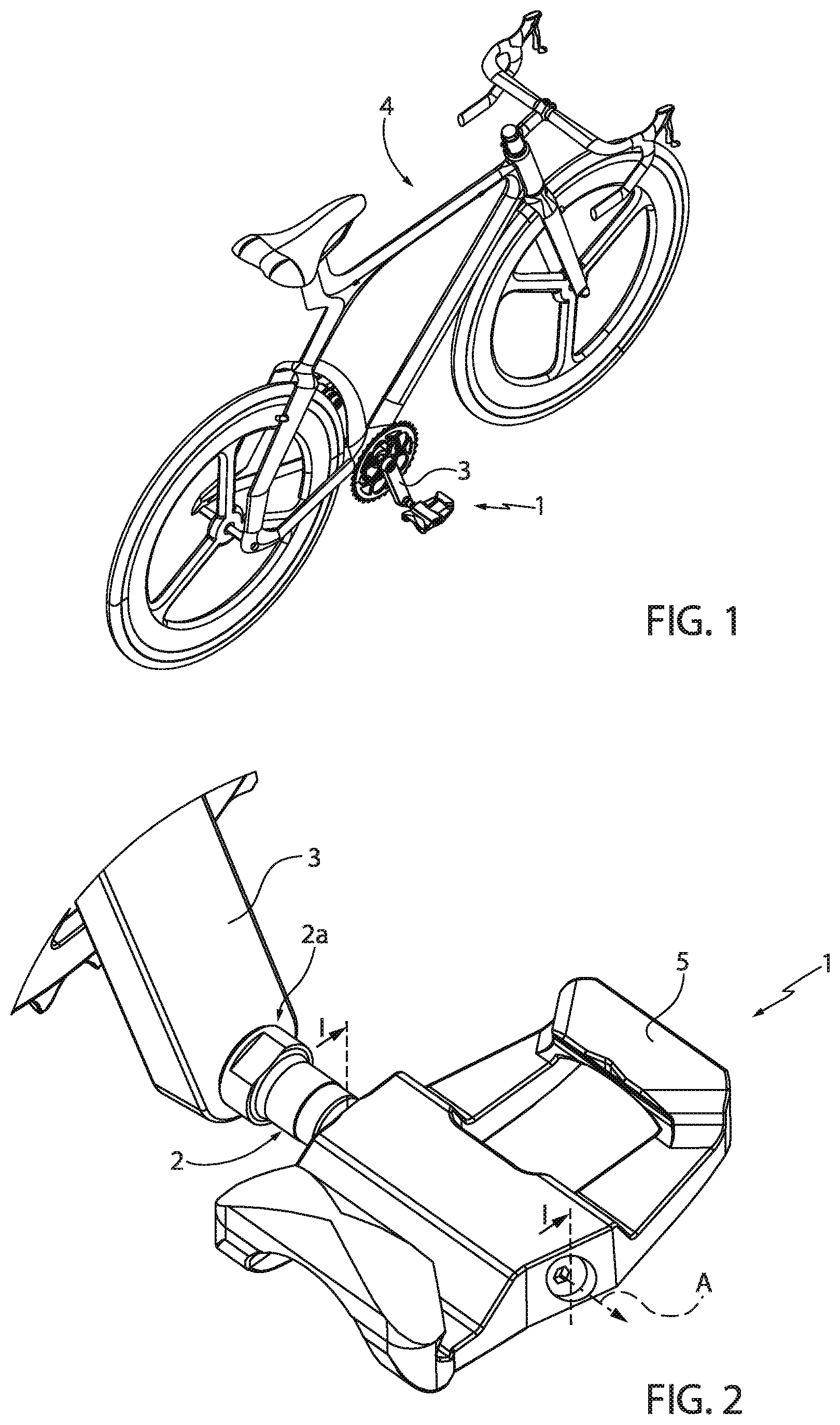 Patent US12395041 — Pedal for bicycles with integrated generator — Figure 1