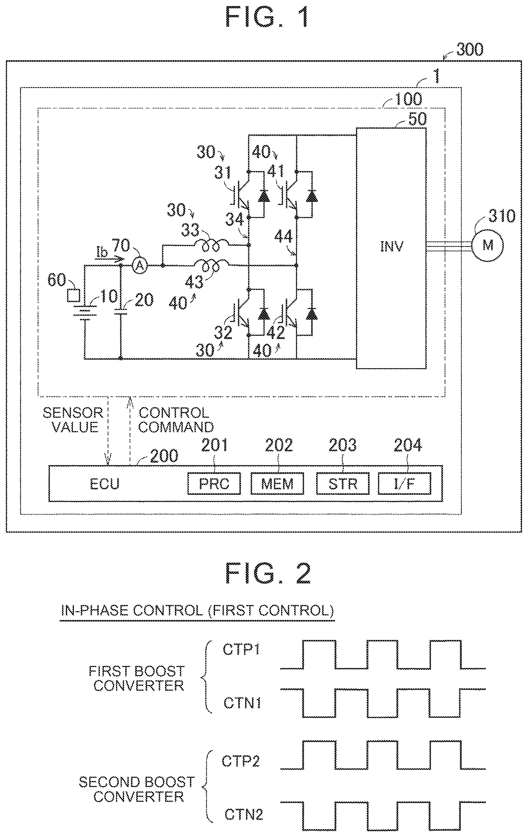 Patent US12395083 — Boost converter control device and control method of boost converter control device — Figure 1