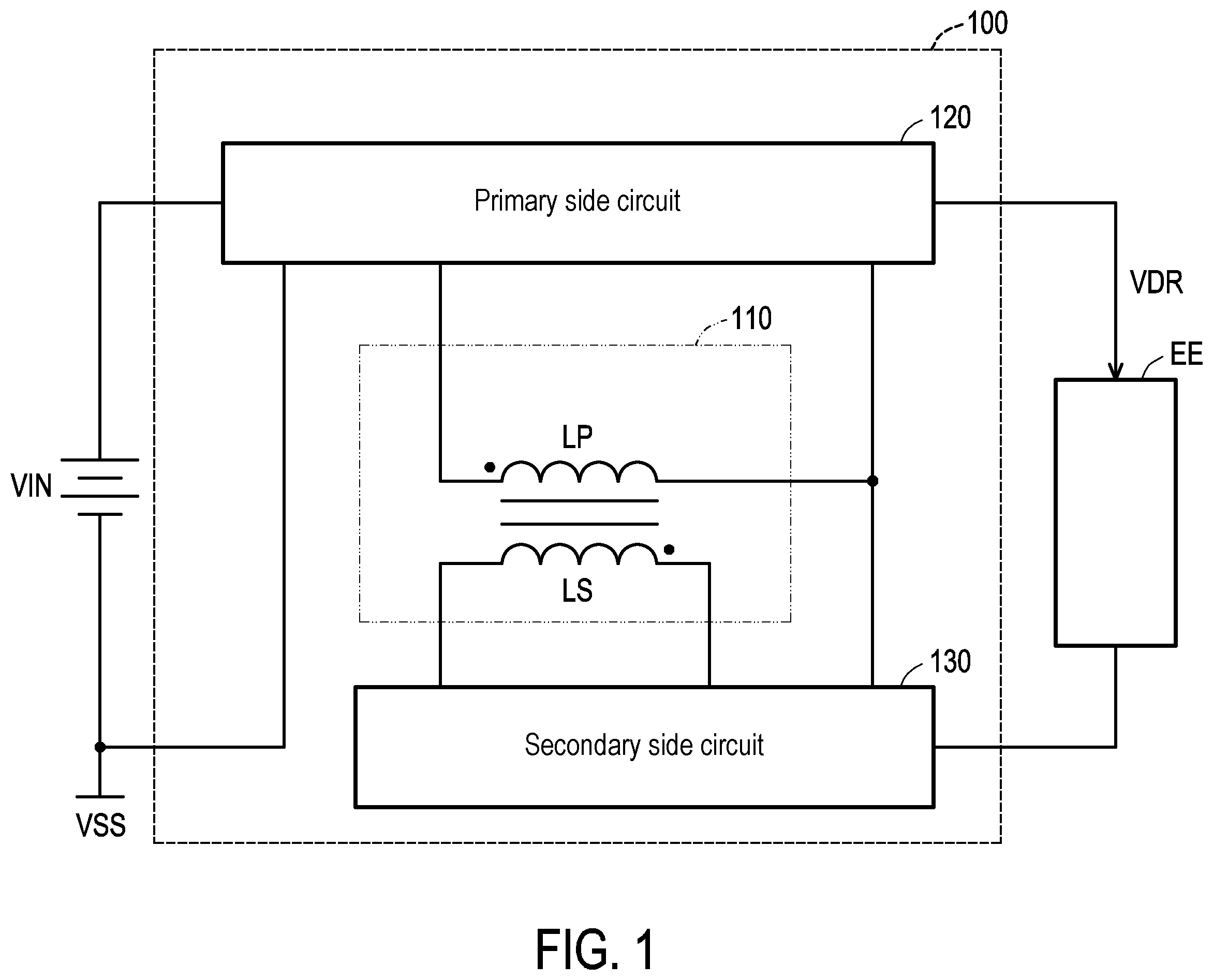 Patent US12395086 — Driving circuit for driving electronic element — Figure 1