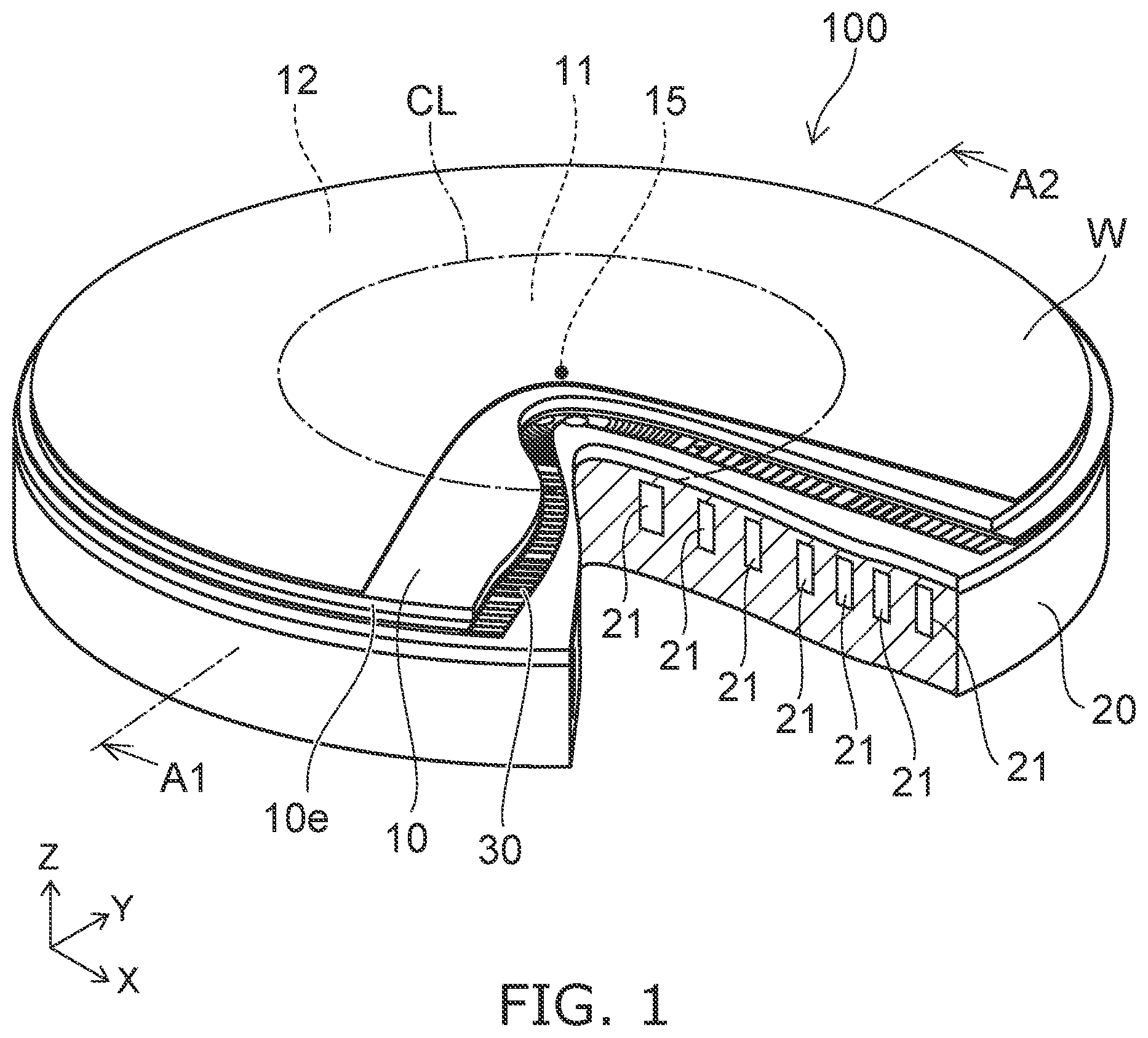 Patent US12395101 — Electrostatic chuck — Figure 1