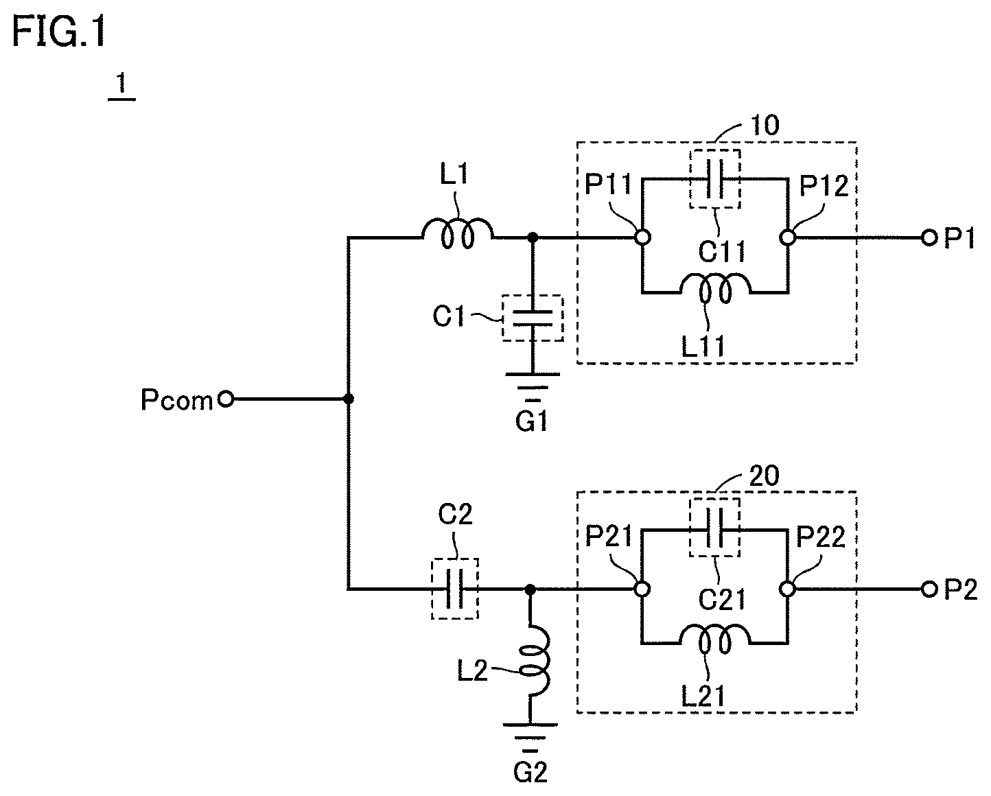 Patent US12395142 — Resonant device, filter, and module — Figure 1