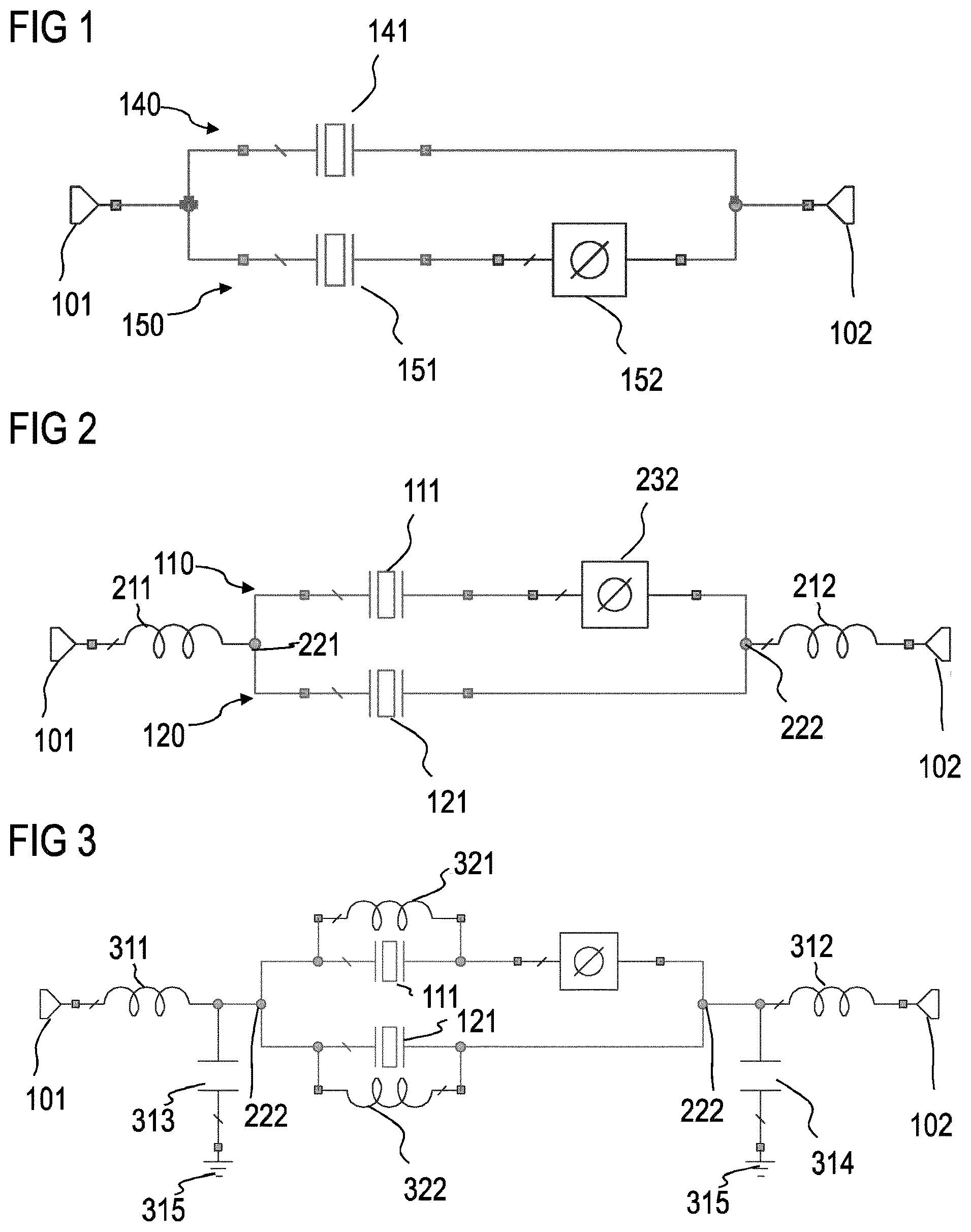 Patent US12395153 — Split-type, half-lattice micro-acoustic filter using a phase shifter and having broad bandwidth — Figure 1